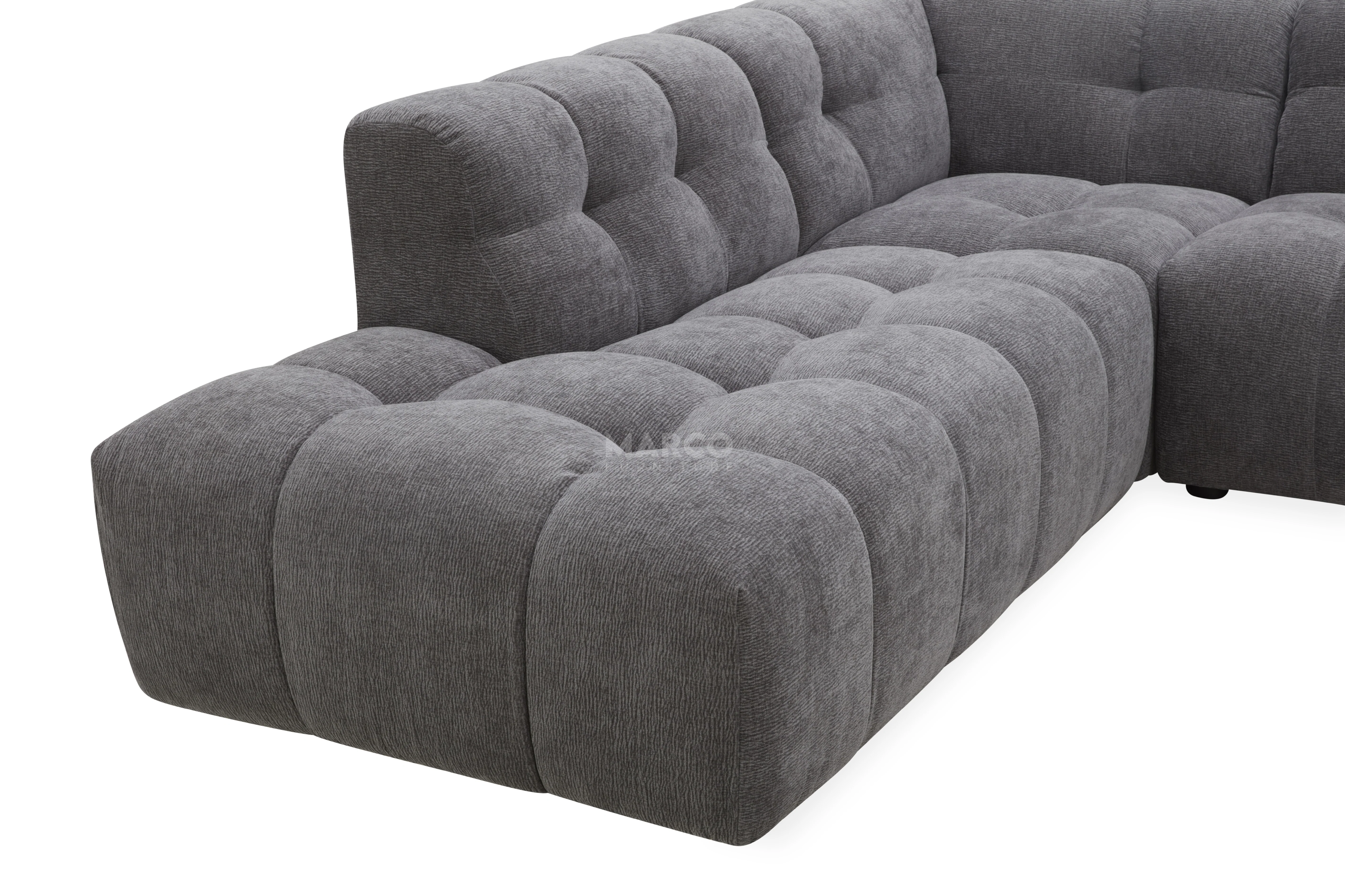Olavia Double Chaise Modular Fabric Lounge – Modern Sectional Lounge Set - Image 12