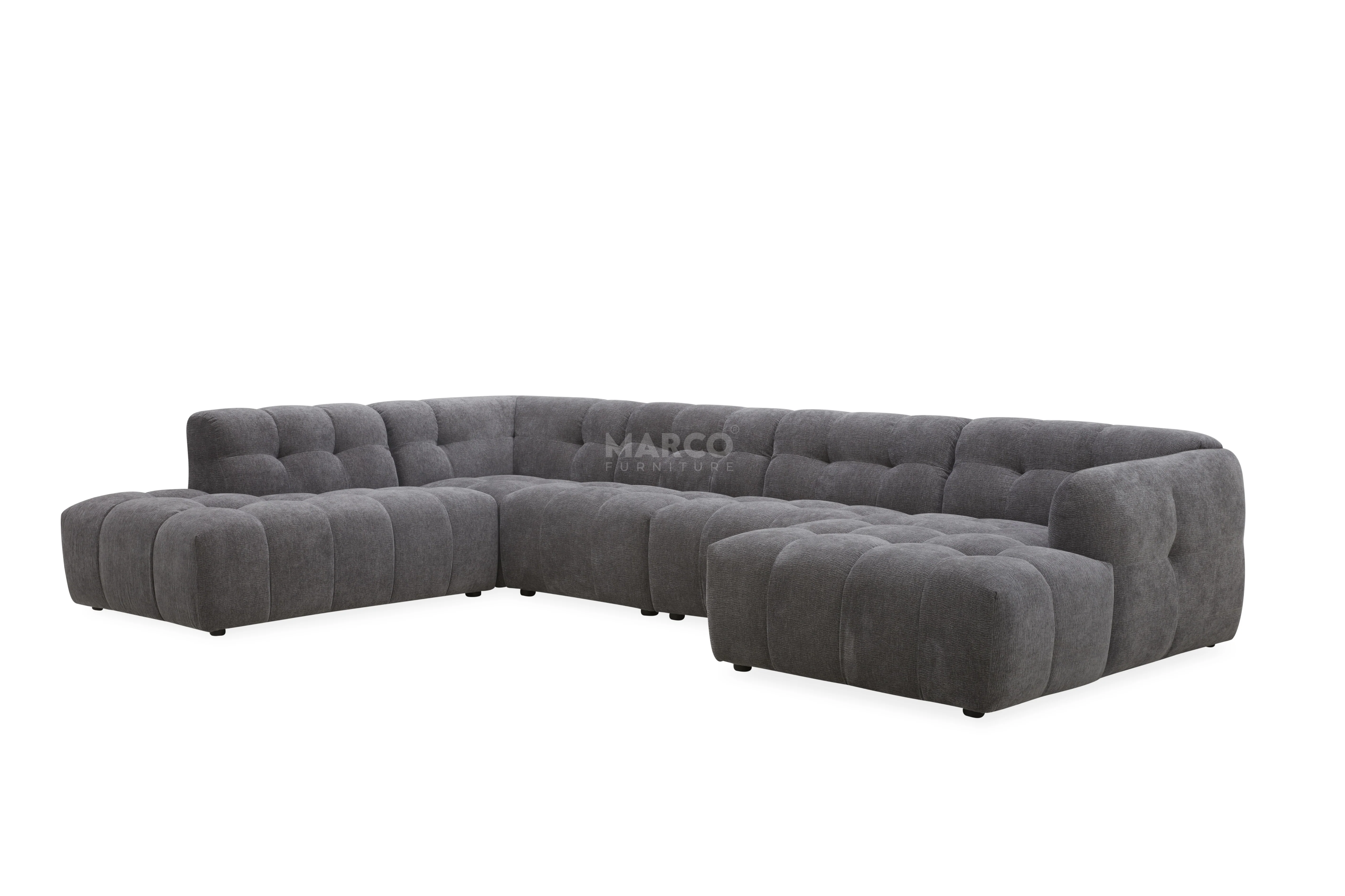 Olavia Double Chaise Modular Fabric Lounge – Modern Sectional Lounge Set - Image 4