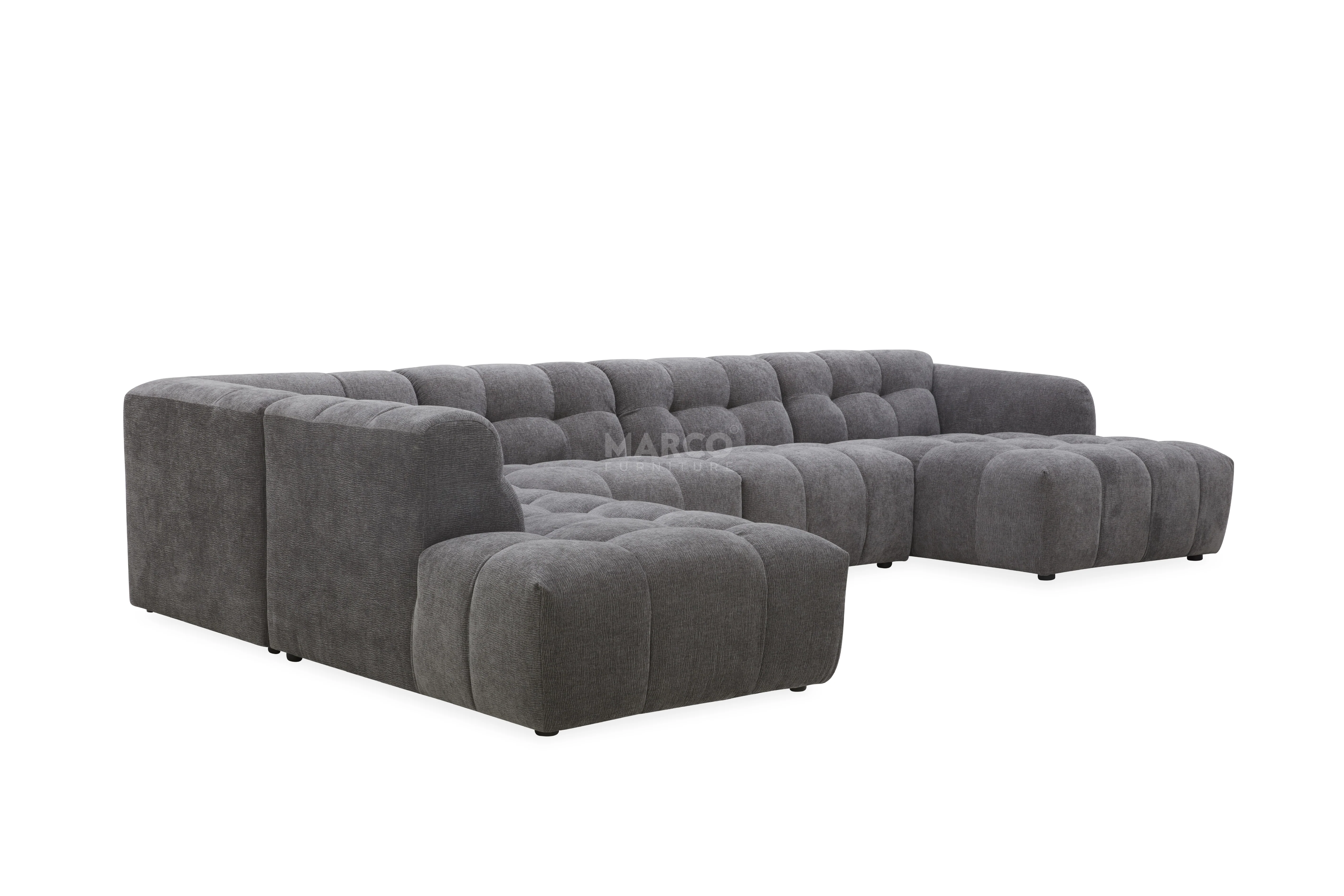 Olavia Double Chaise Modular Fabric Lounge – Modern Sectional Lounge Set - Image 5