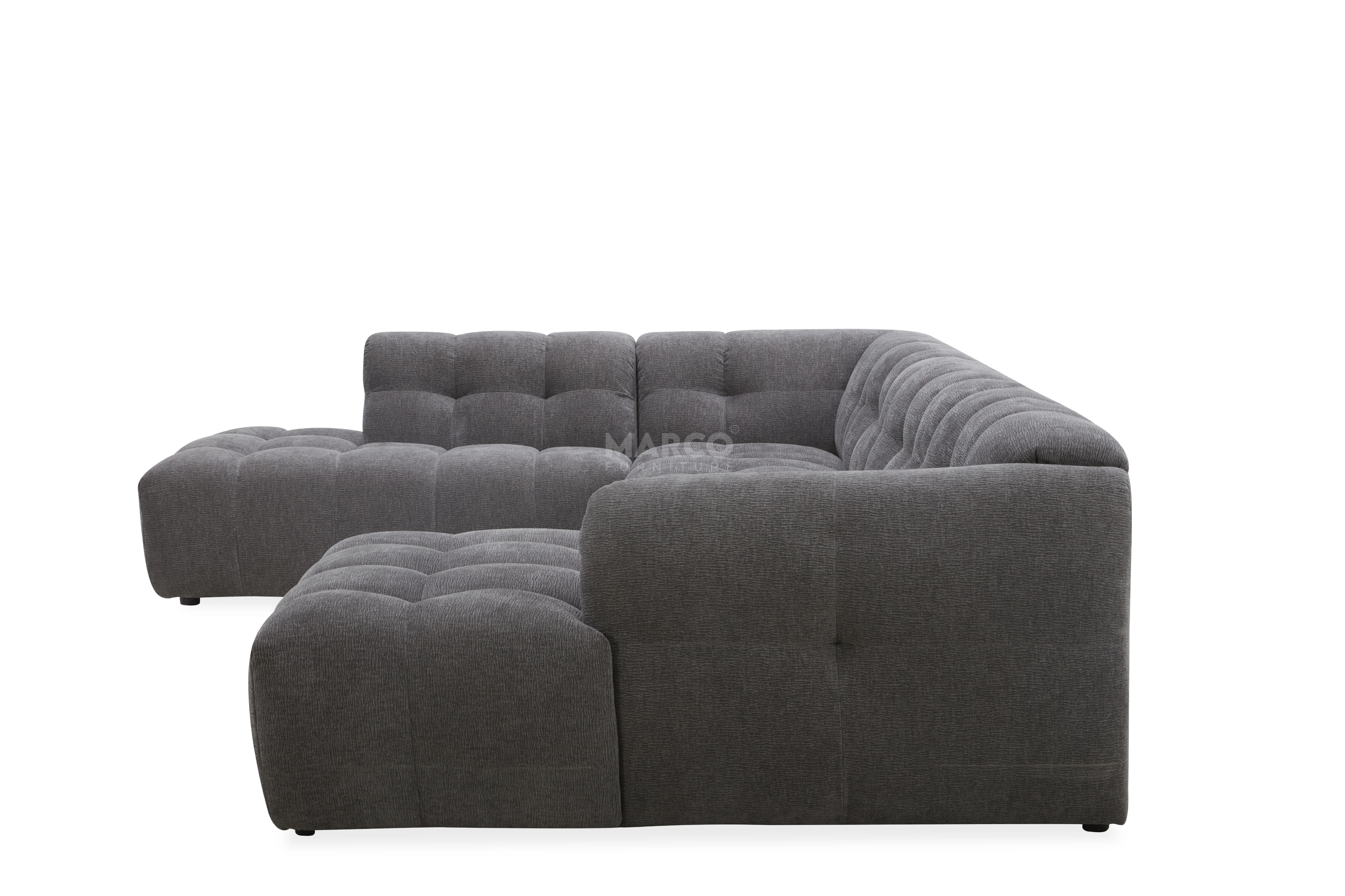 Olavia Double Chaise Modular Fabric Lounge – Modern Sectional Lounge Set - Image 6