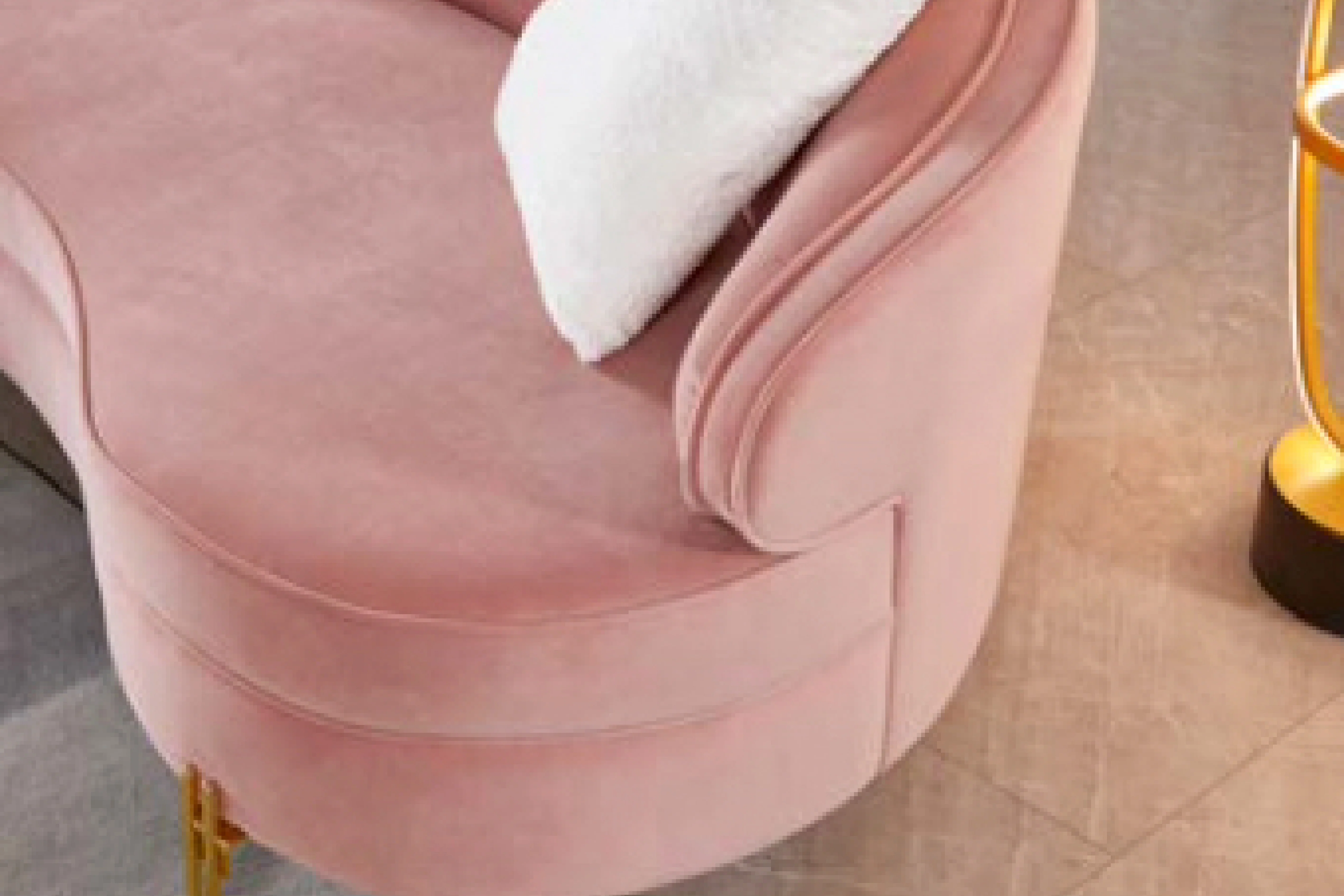 Olivia Single Seat Lounge Chair – Round Velvet Armchair - Image 4