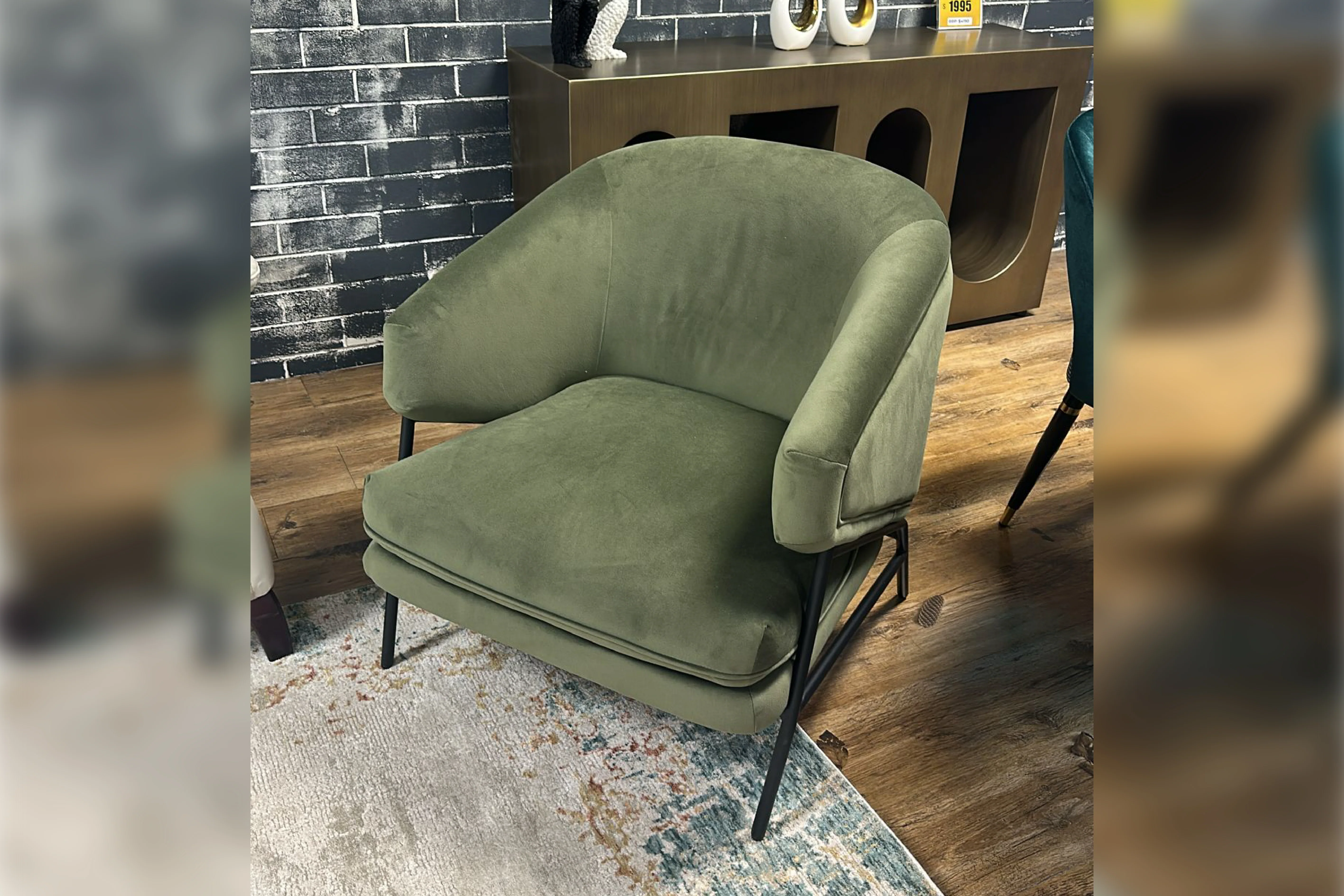 Ollie Velvet Occasional Chair – Modern Accent Chair - Image 11