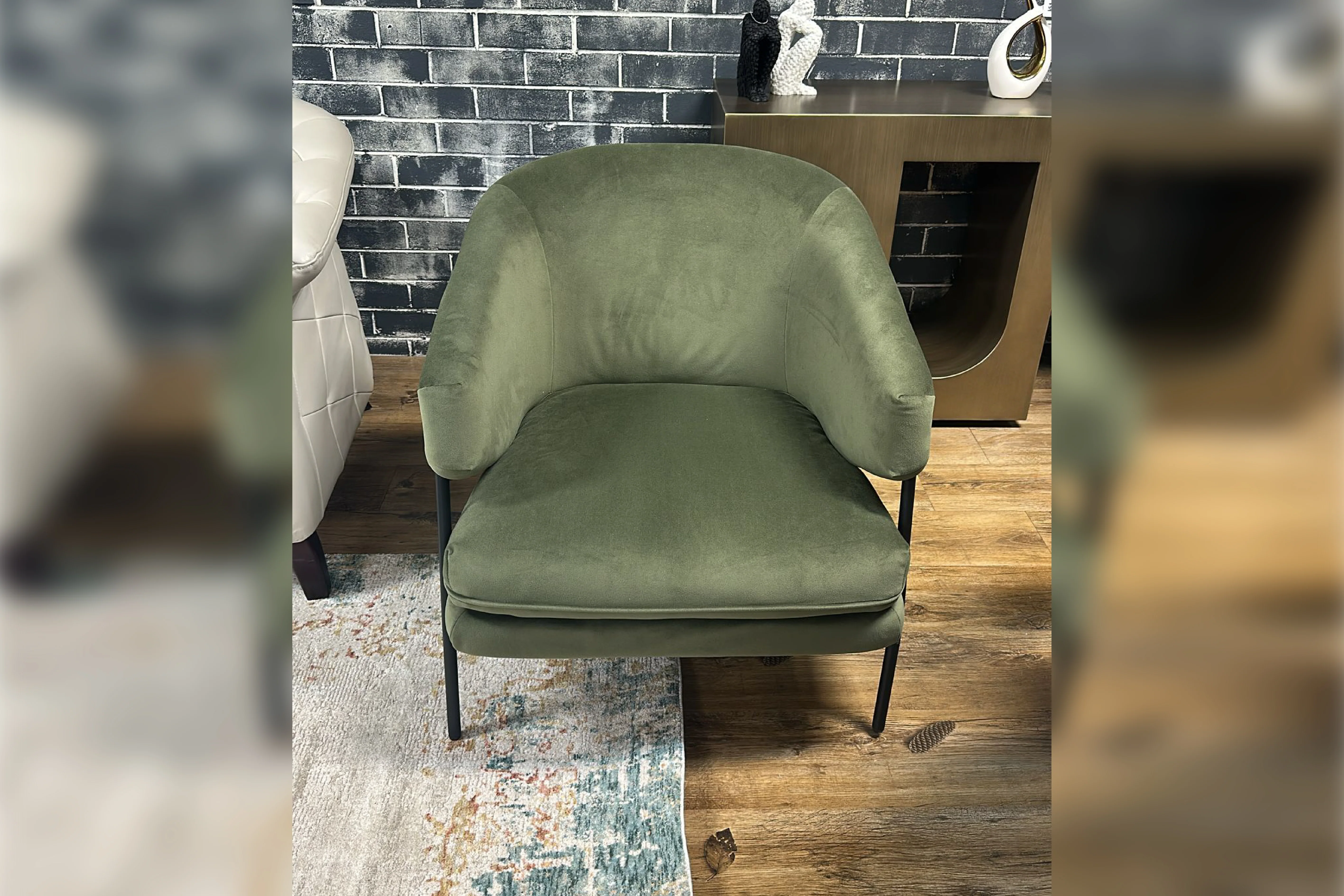 Ollie Velvet Occasional Chair – Modern Accent Chair - Image 12