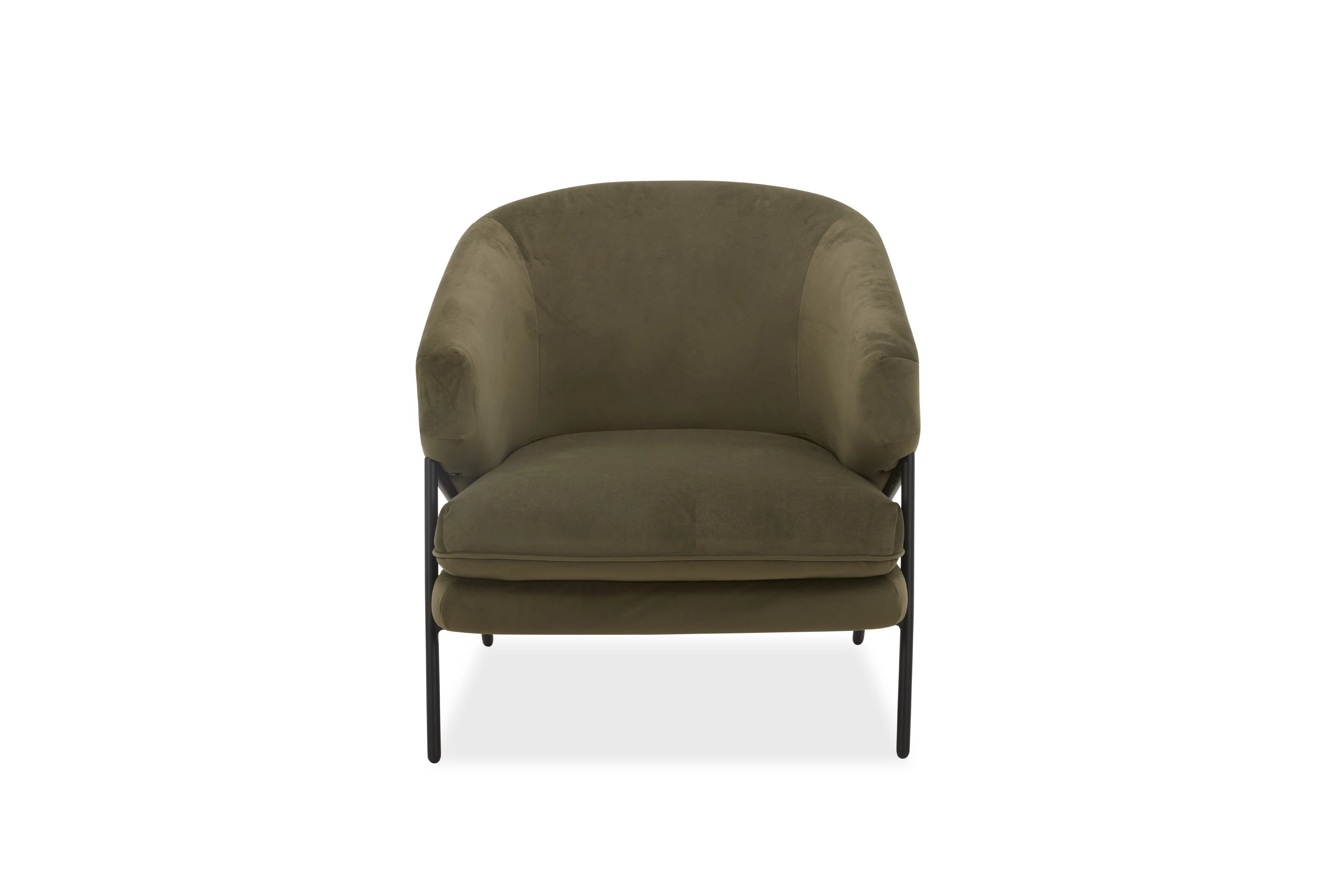 Ollie Velvet Occasional Chair – Modern Accent Chair - Image 3