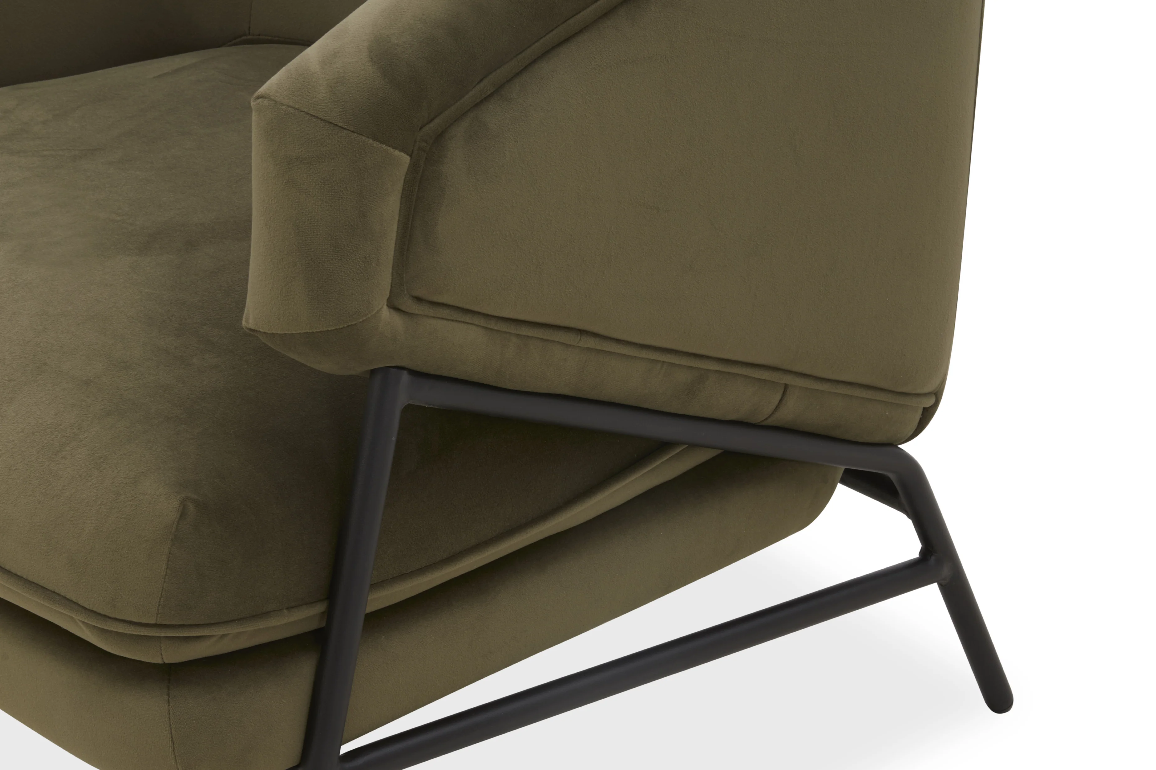 Ollie Velvet Occasional Chair – Modern Accent Chair - Image 5