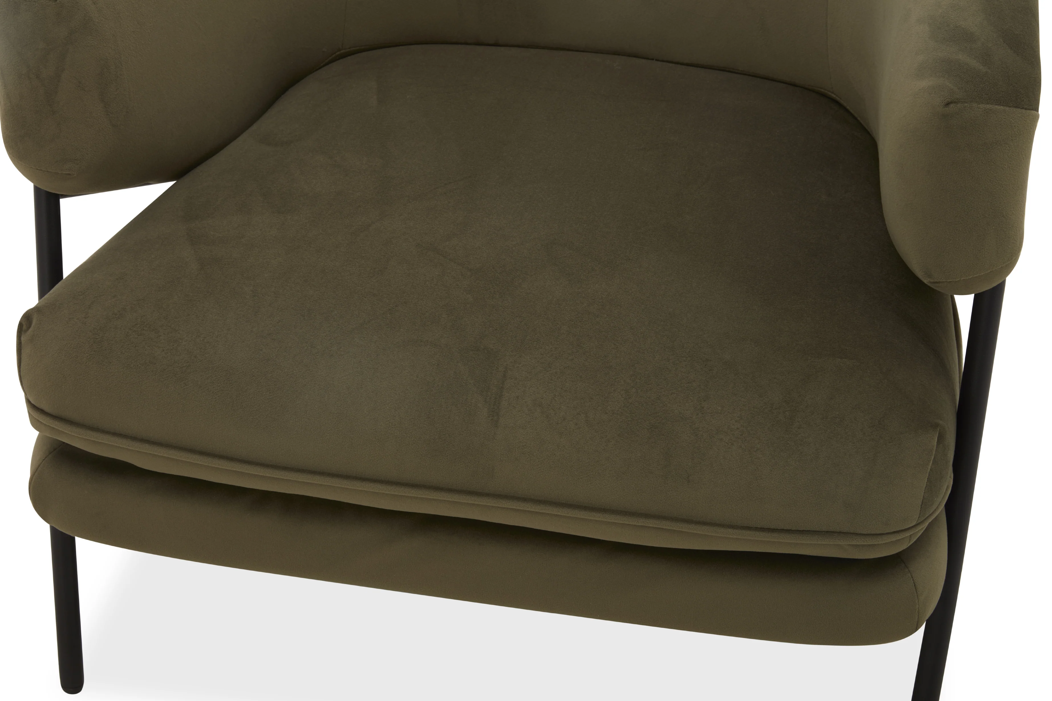 Ollie Velvet Occasional Chair – Modern Accent Chair - Image 8