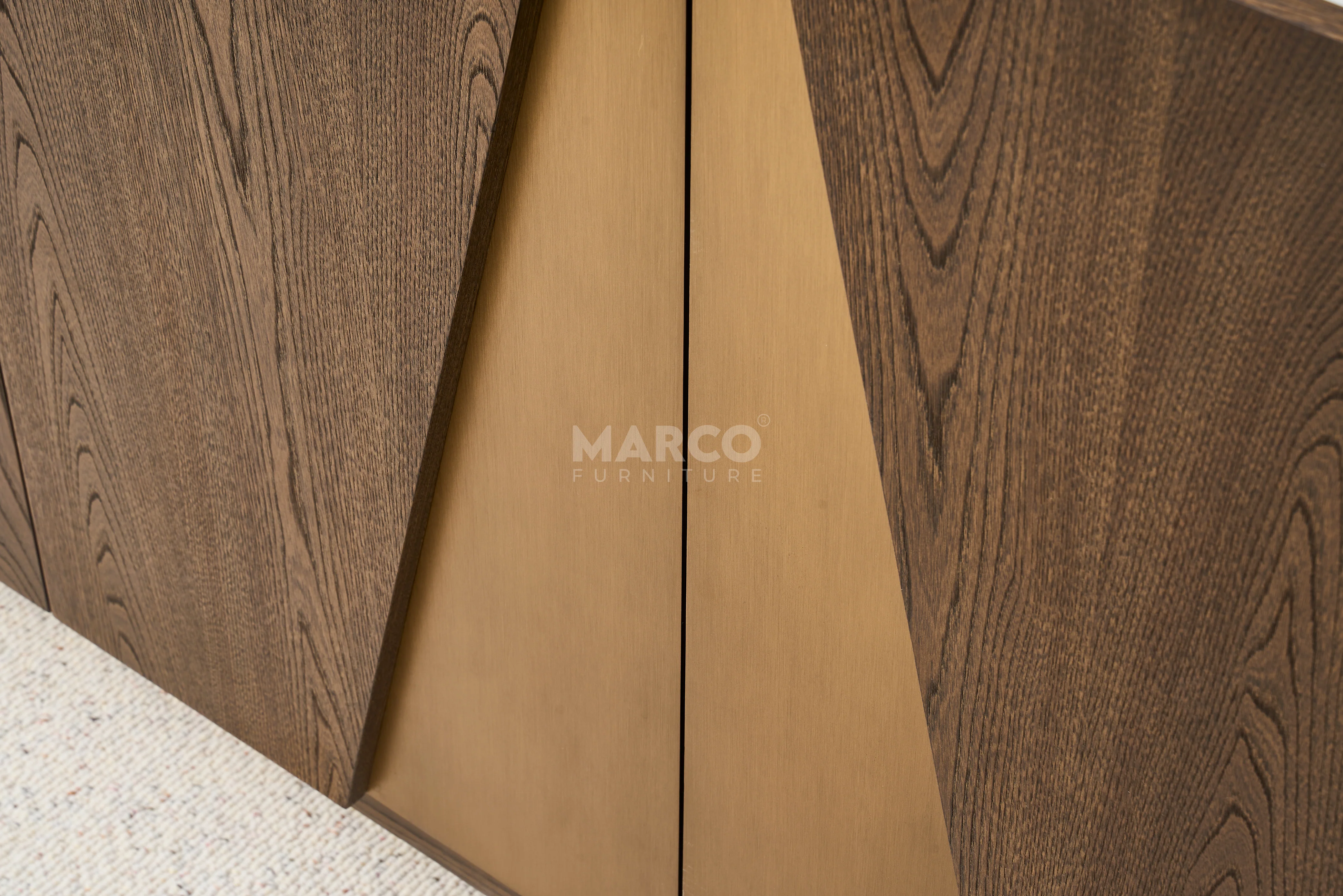 Olmo Fiorito Sintered Stone Top Buffet Table – Modern Storage Cabinet - Image 6