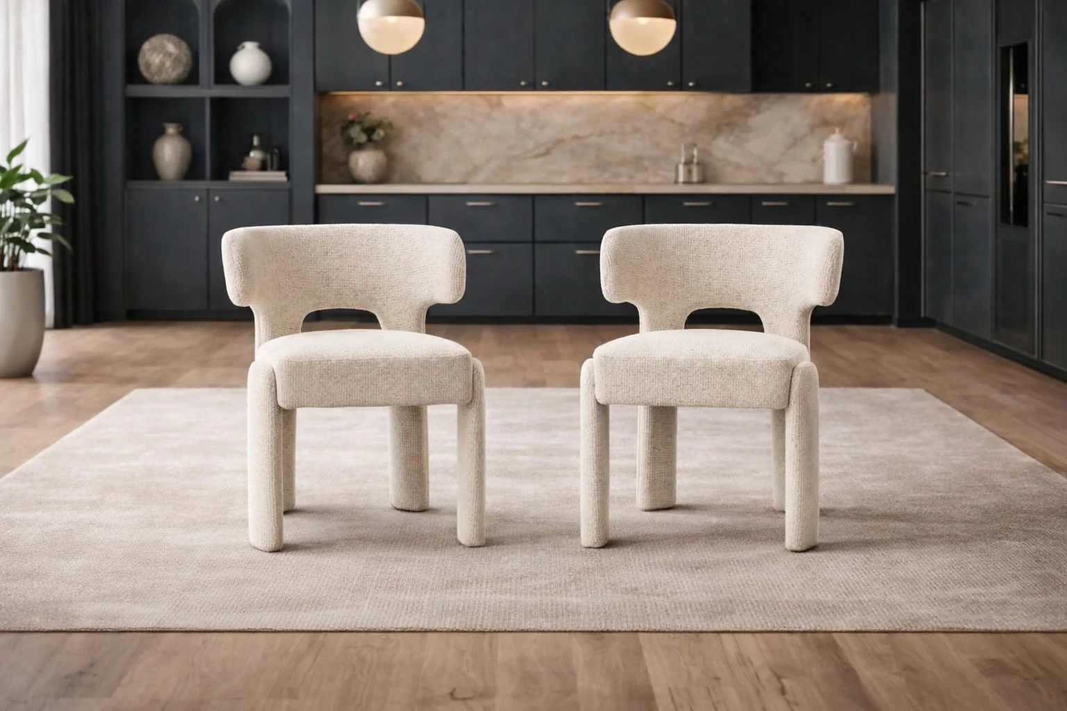 Orlen Woven Fabric Dining Chair