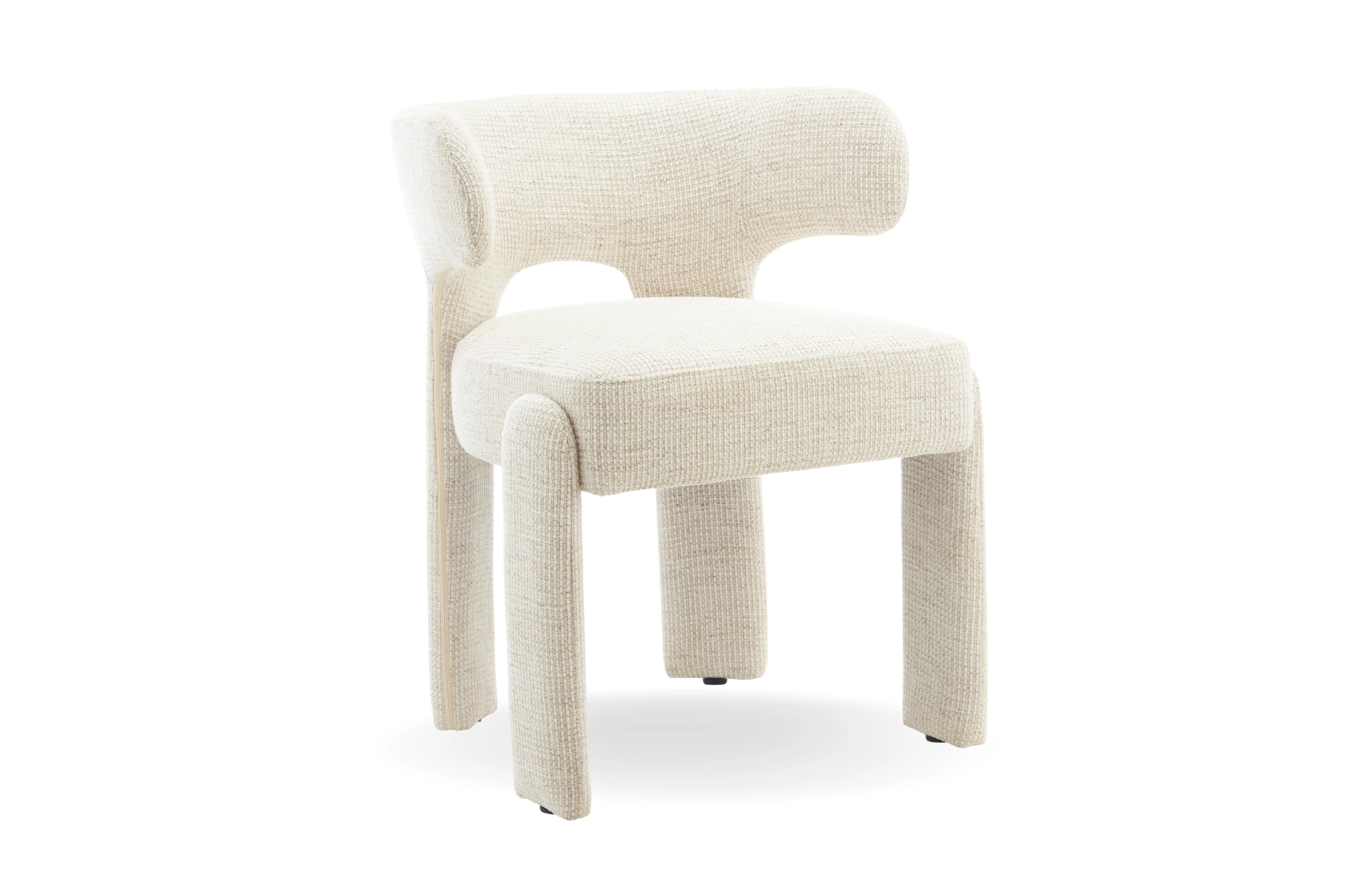Orlen Woven Fabric Dining Chair - Image 6