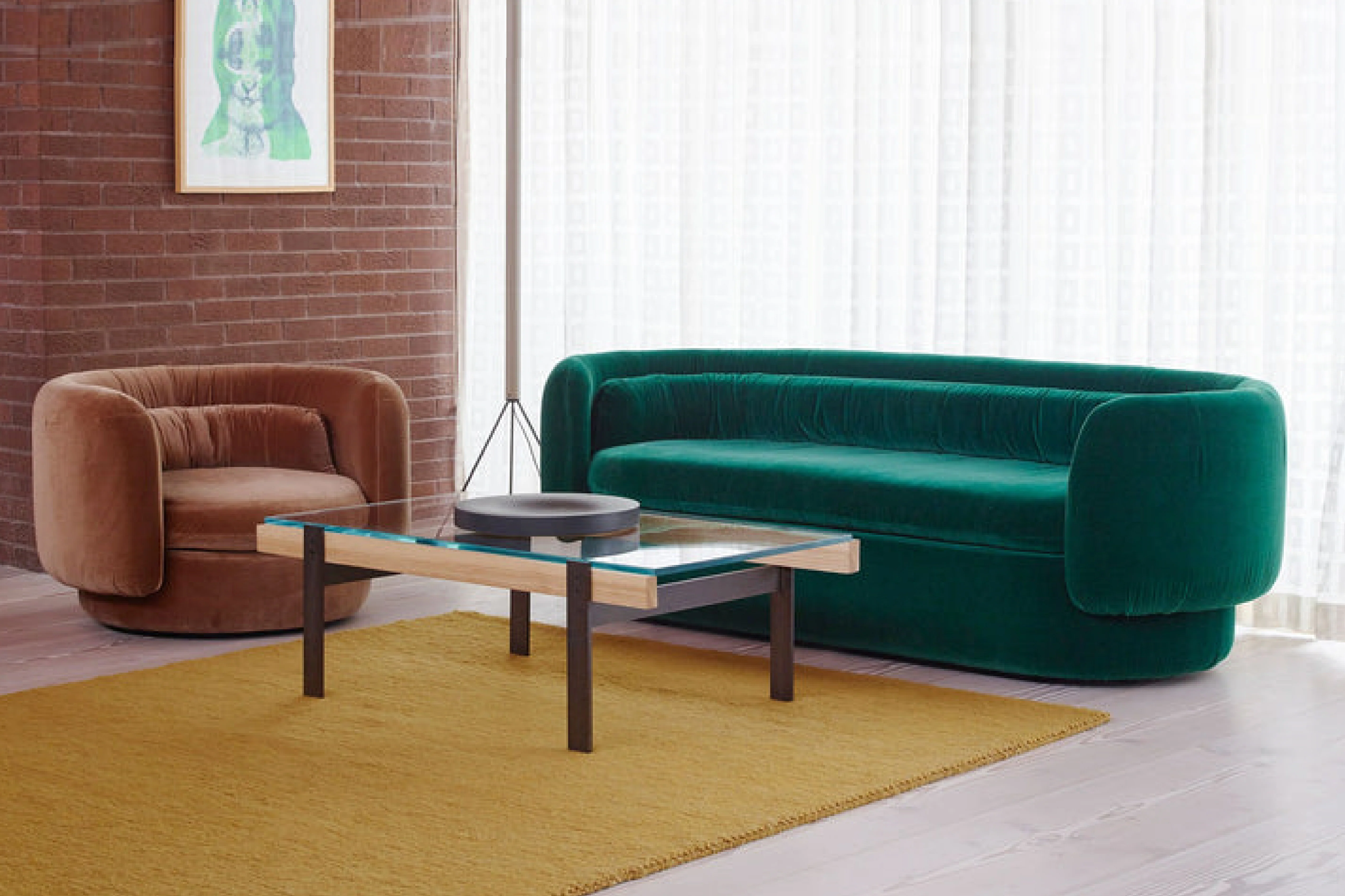 Vesper Velvet Curved Lounge – Modern Designer Sofa - Image 6
