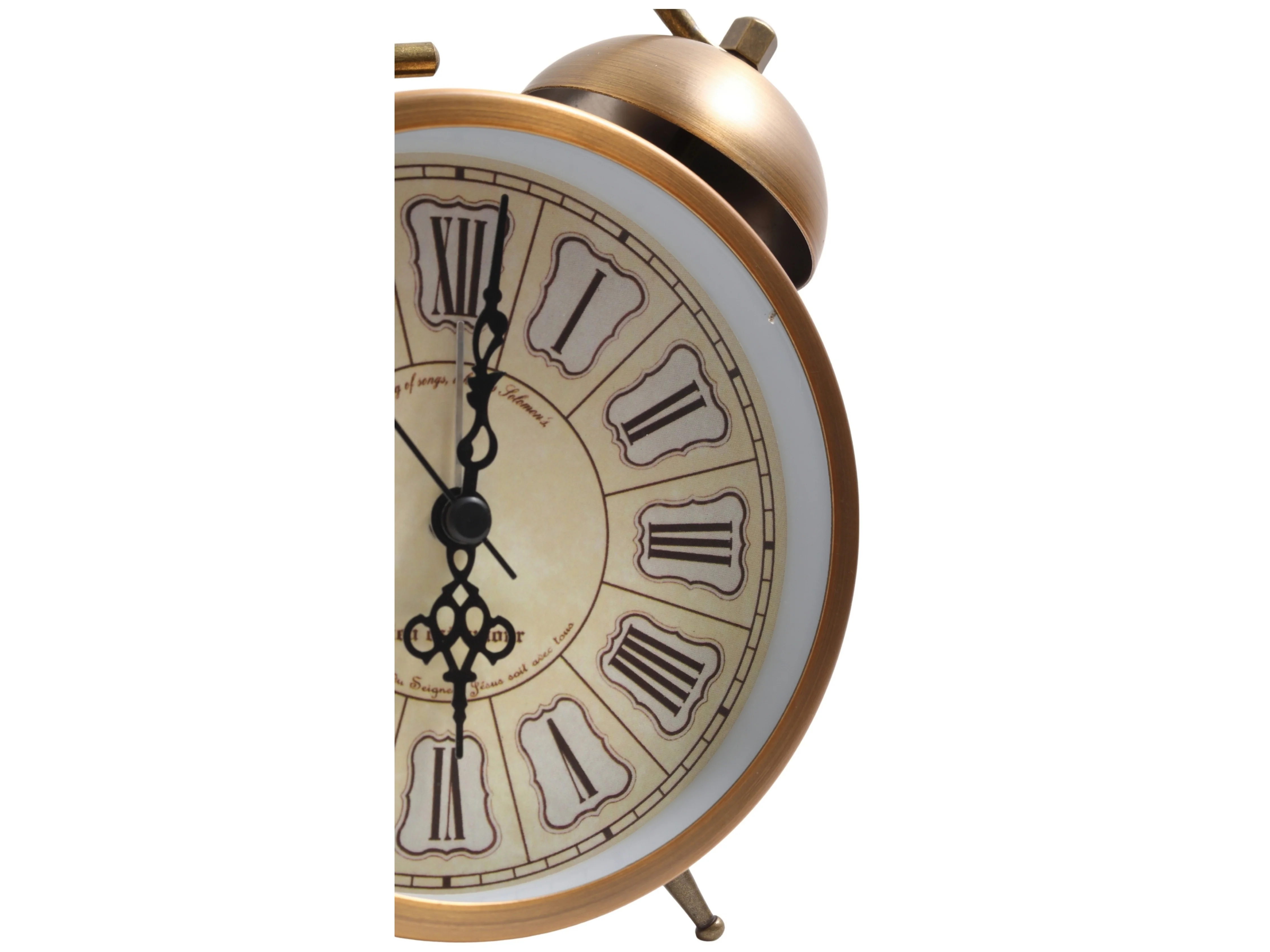 Regal Twin-Bell Roman Numeral Table Clock - Image 5