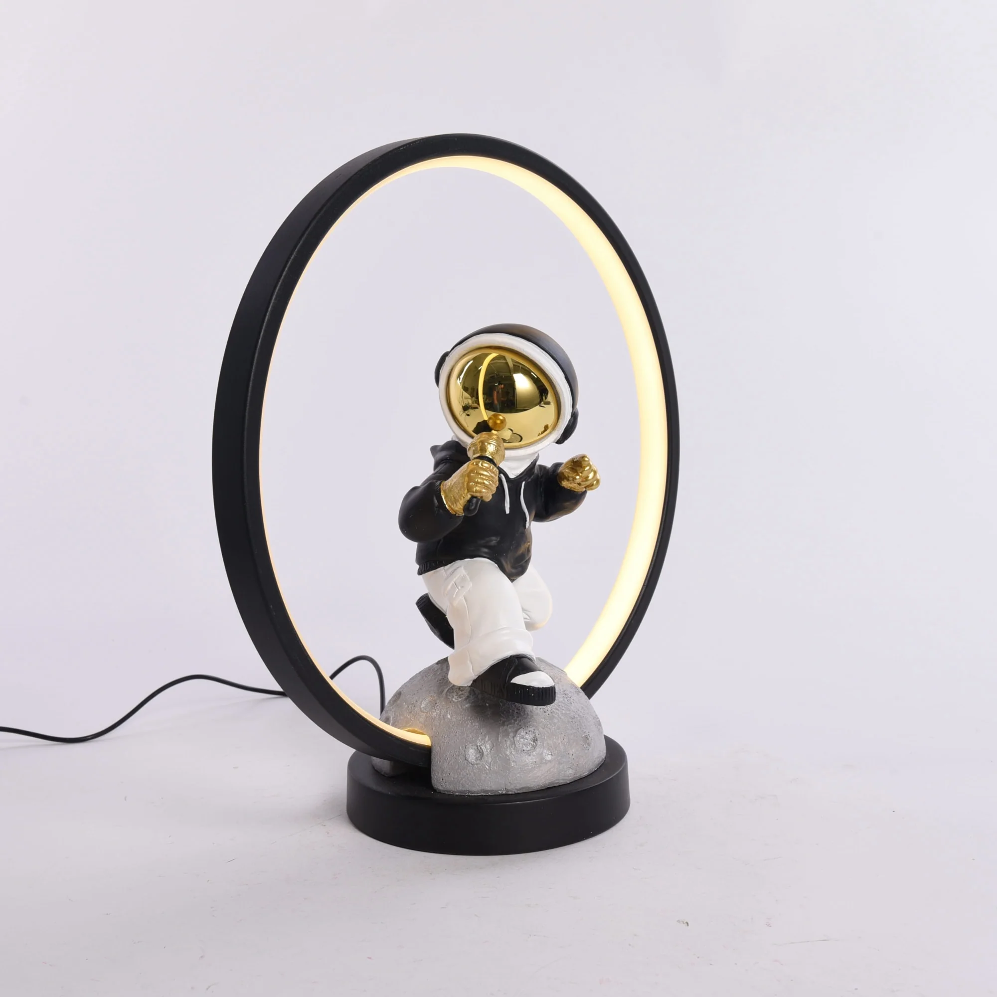 Resin Astronaut Table Lamp with USB Cable - Image 4