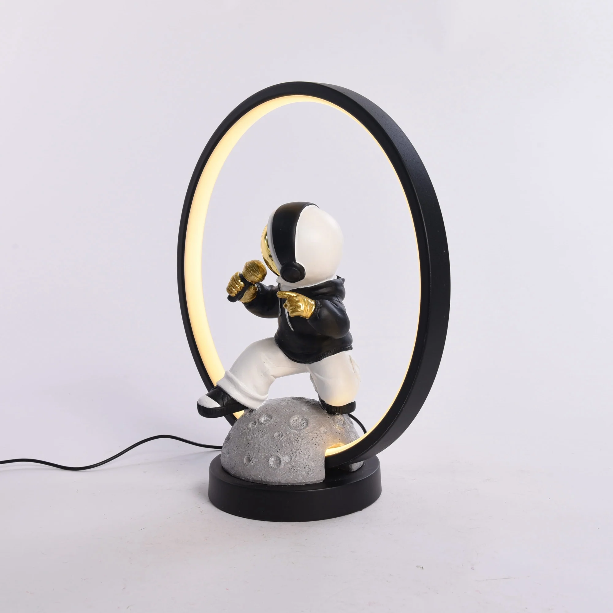 Resin Astronaut Table Lamp with USB Cable - Image 5