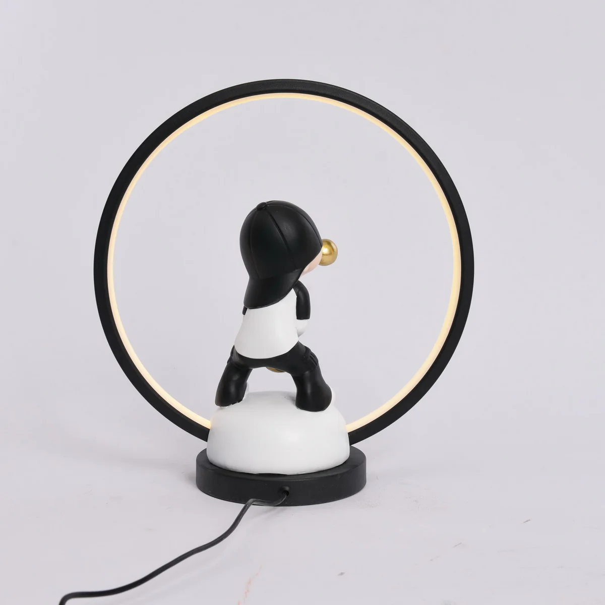Resin Bubble Boy Table Lamp with USB Cable - Image 7