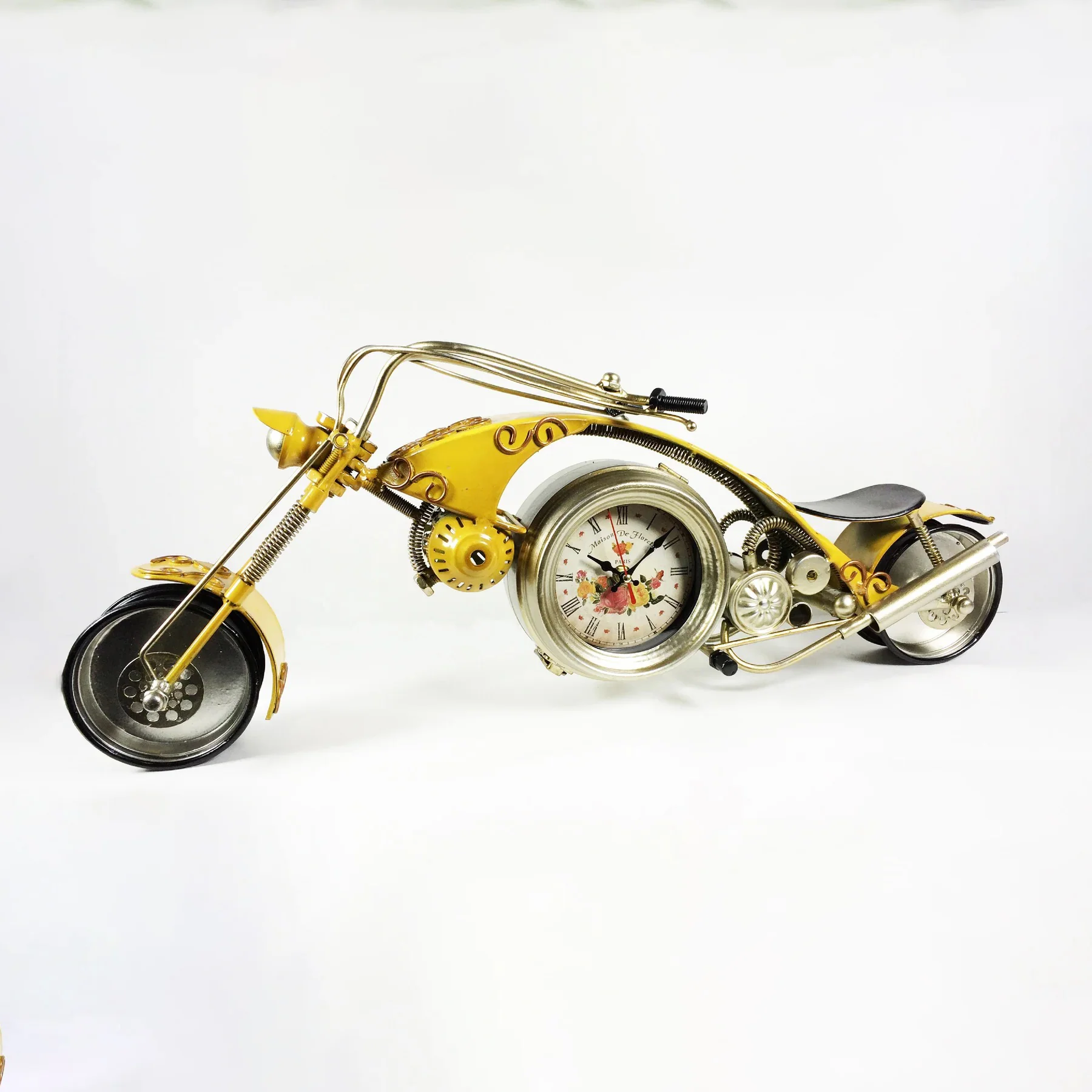 Roadster Vintage Style Motorbike Table Clock – 65cm - Image 3