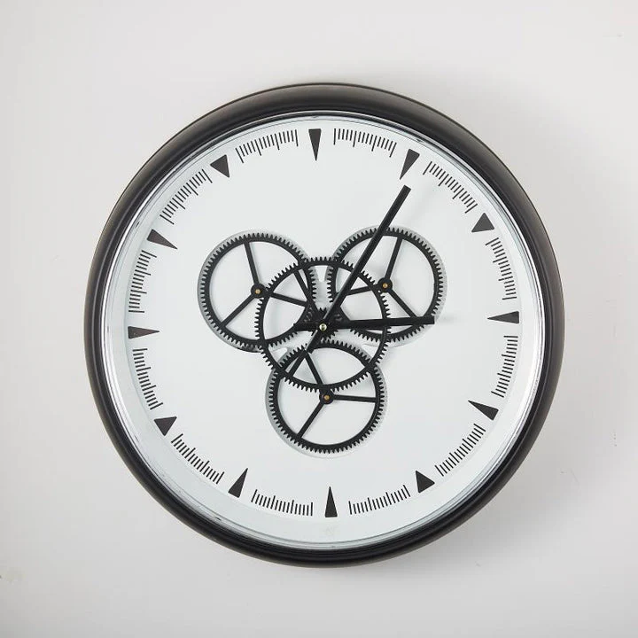 Industrial Gear Round Wall Clock - Image 2