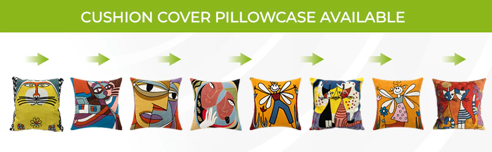 SimSam Family Picasso Inspired Cushion - Image 5