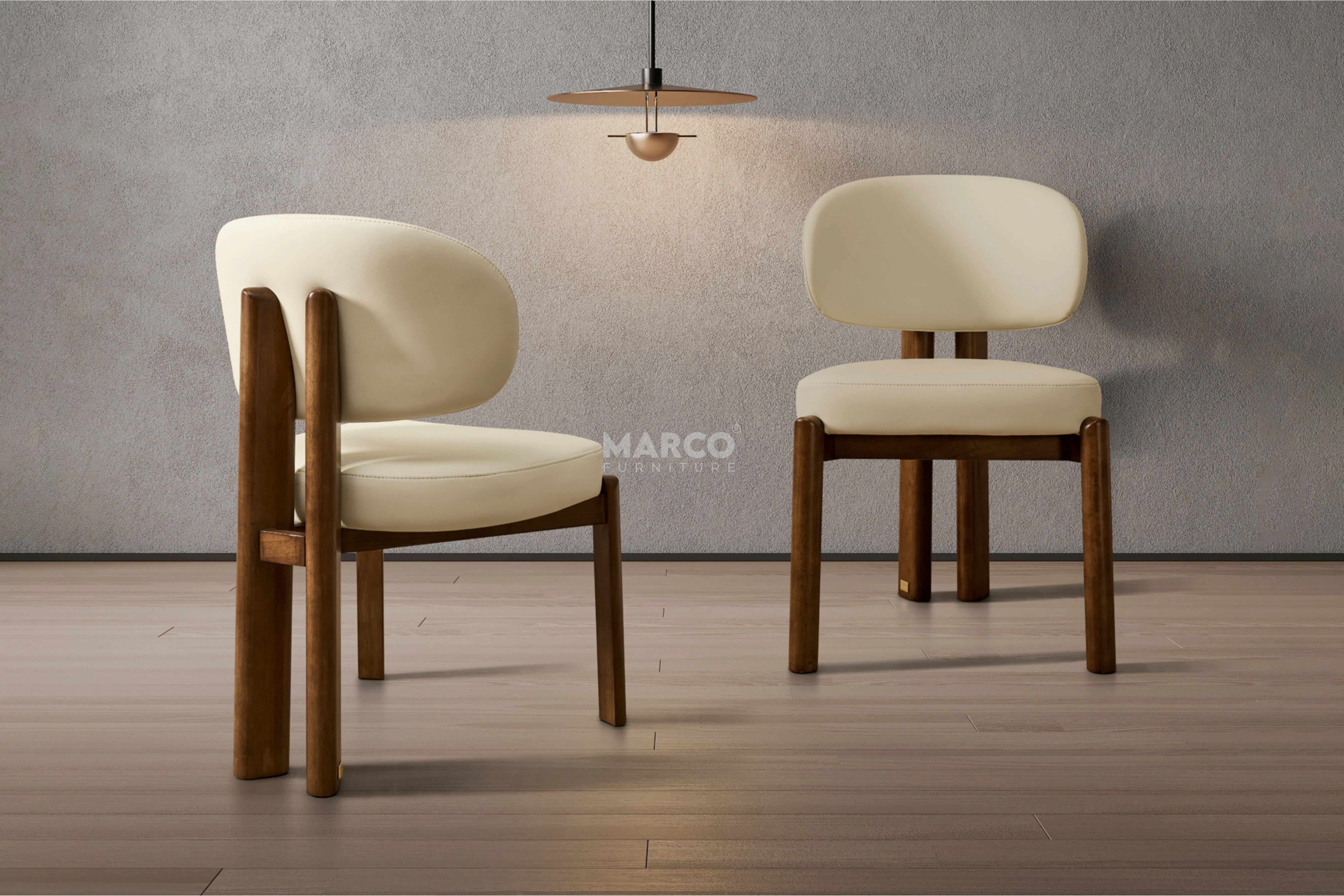 Sofie Black Leather Dining Chair – Modern Design with Wooden Legs - Image 3