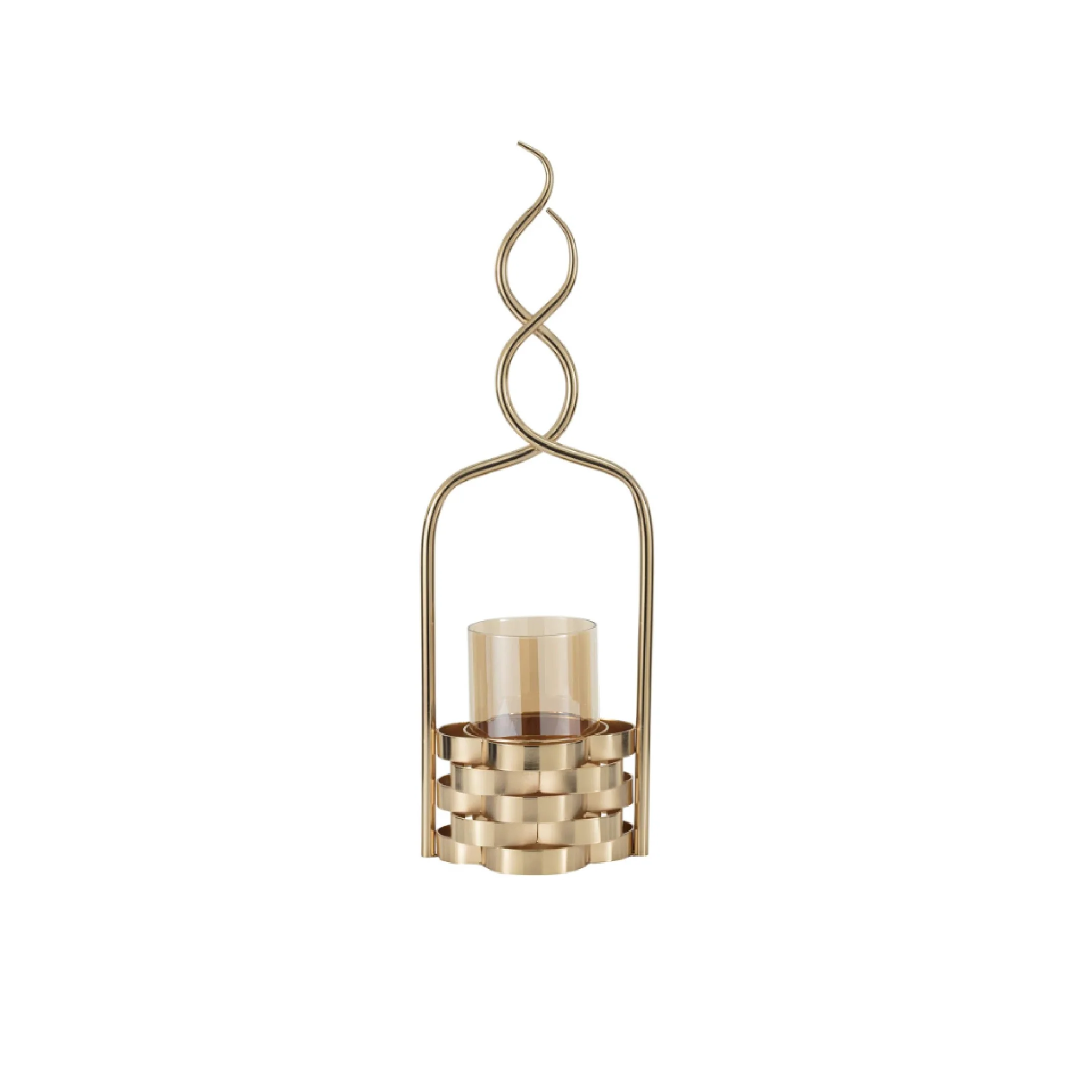 Gold Spiral Candle Holder Set - Image 4