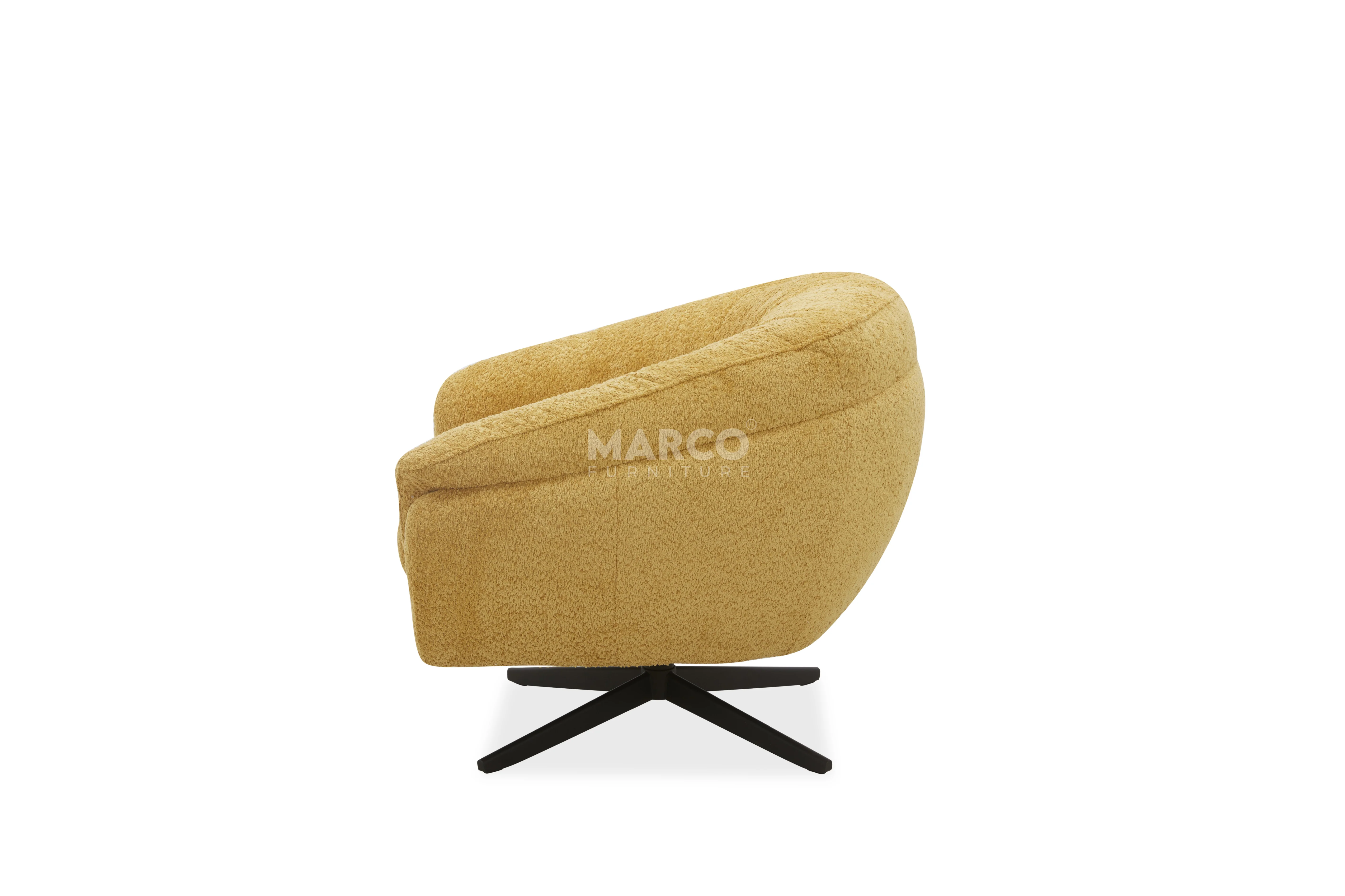 Stella Velvet Accent Armchair – Swivel Occasional Chair - Image 3