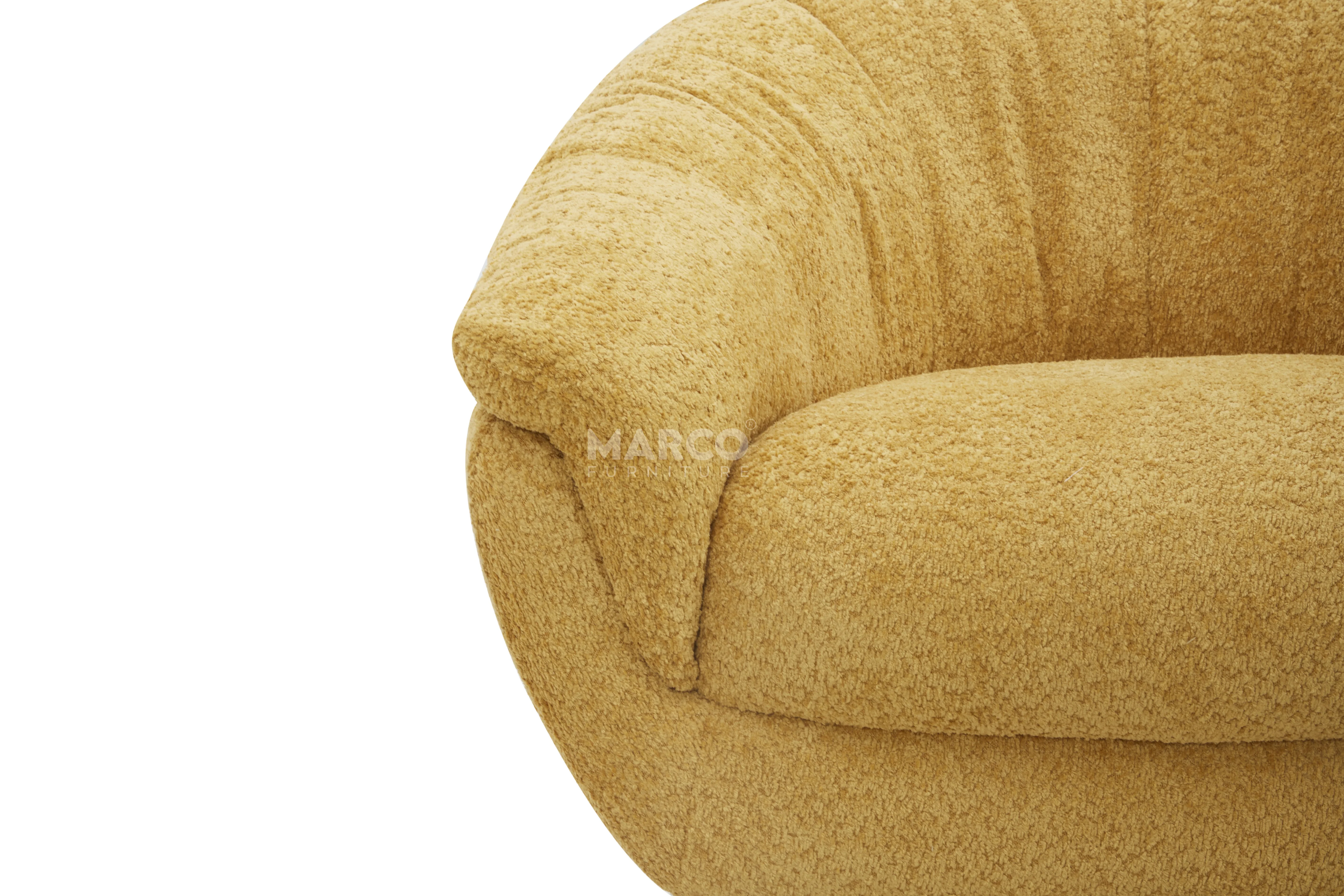 Stella Velvet Accent Armchair – Swivel Occasional Chair - Image 6