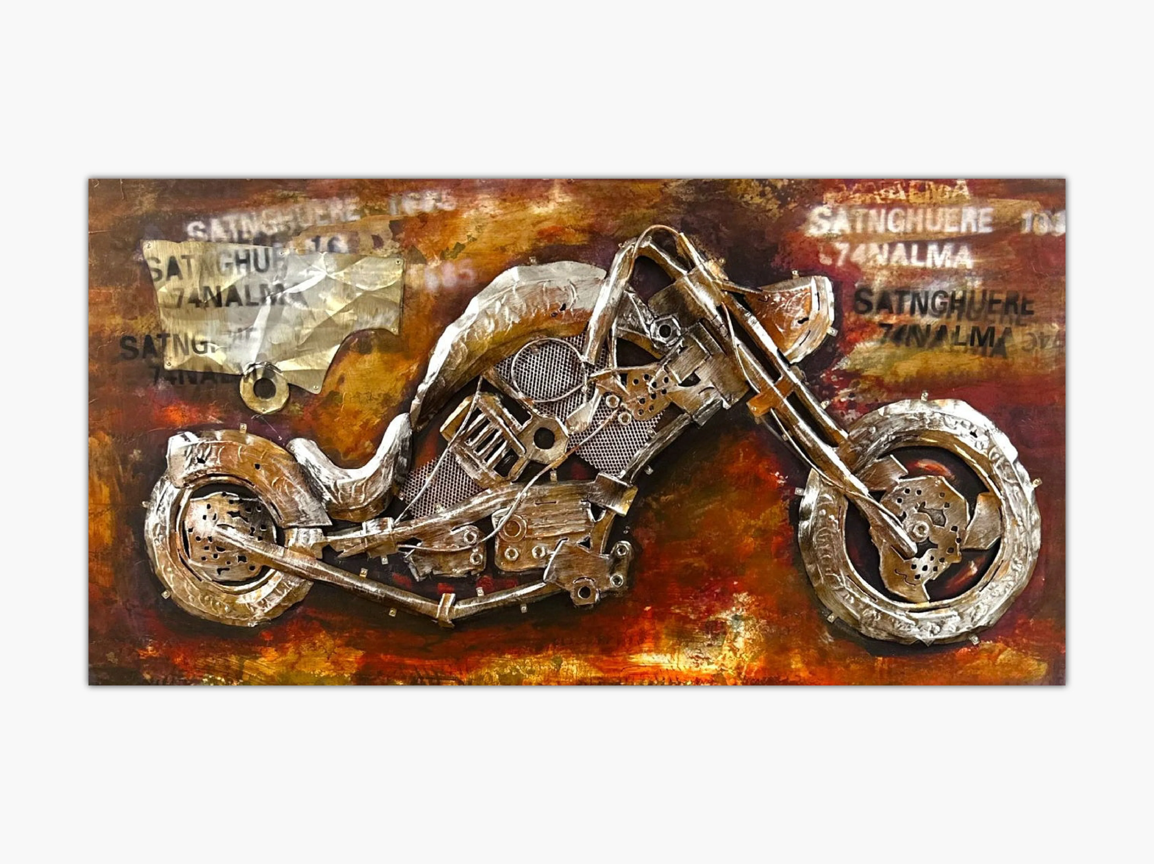 The Art of Freedom: Vintage Harley Davidson - Timeless Painting