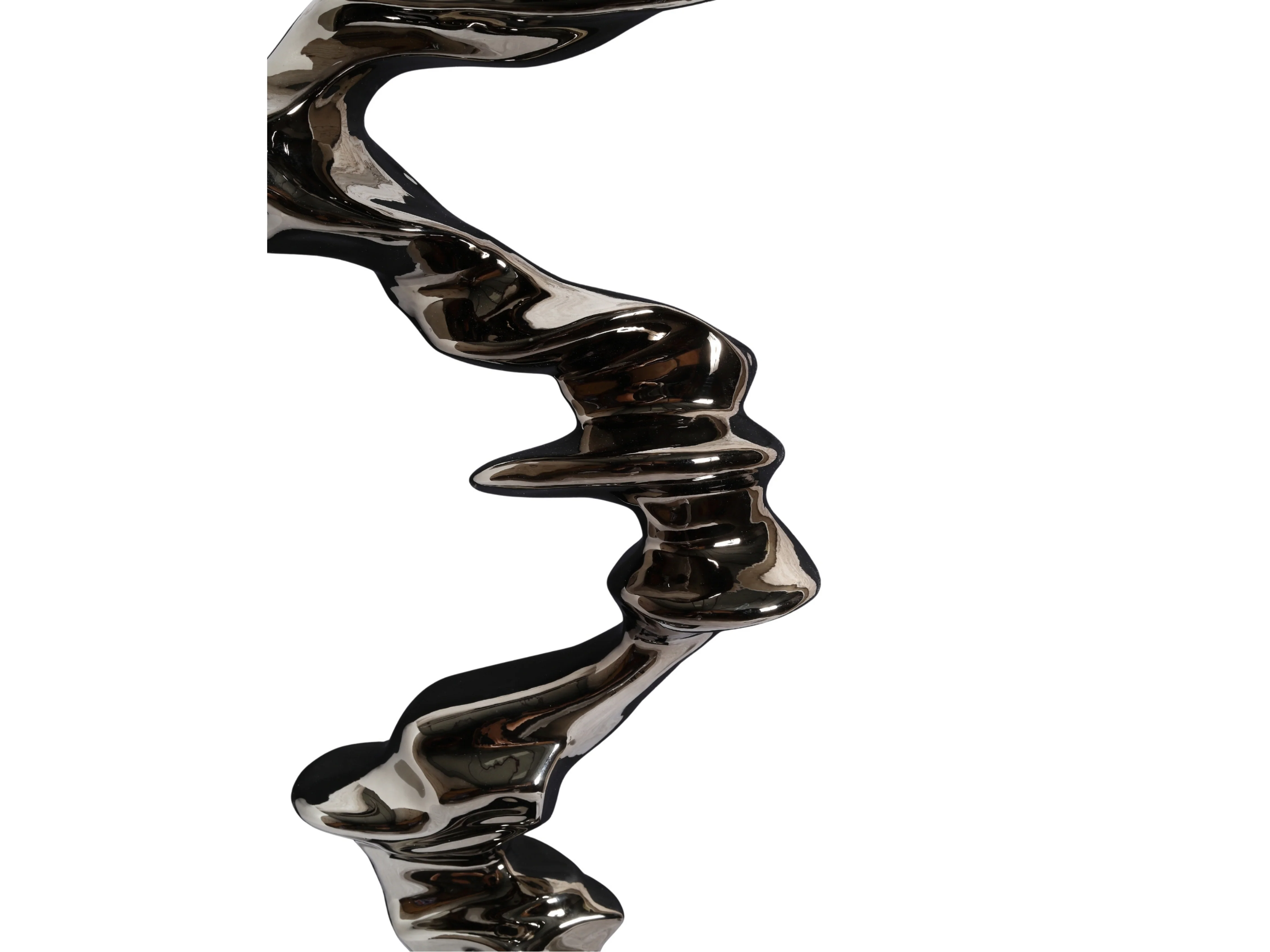 Twisting Flow Black Sculpture - Image 7