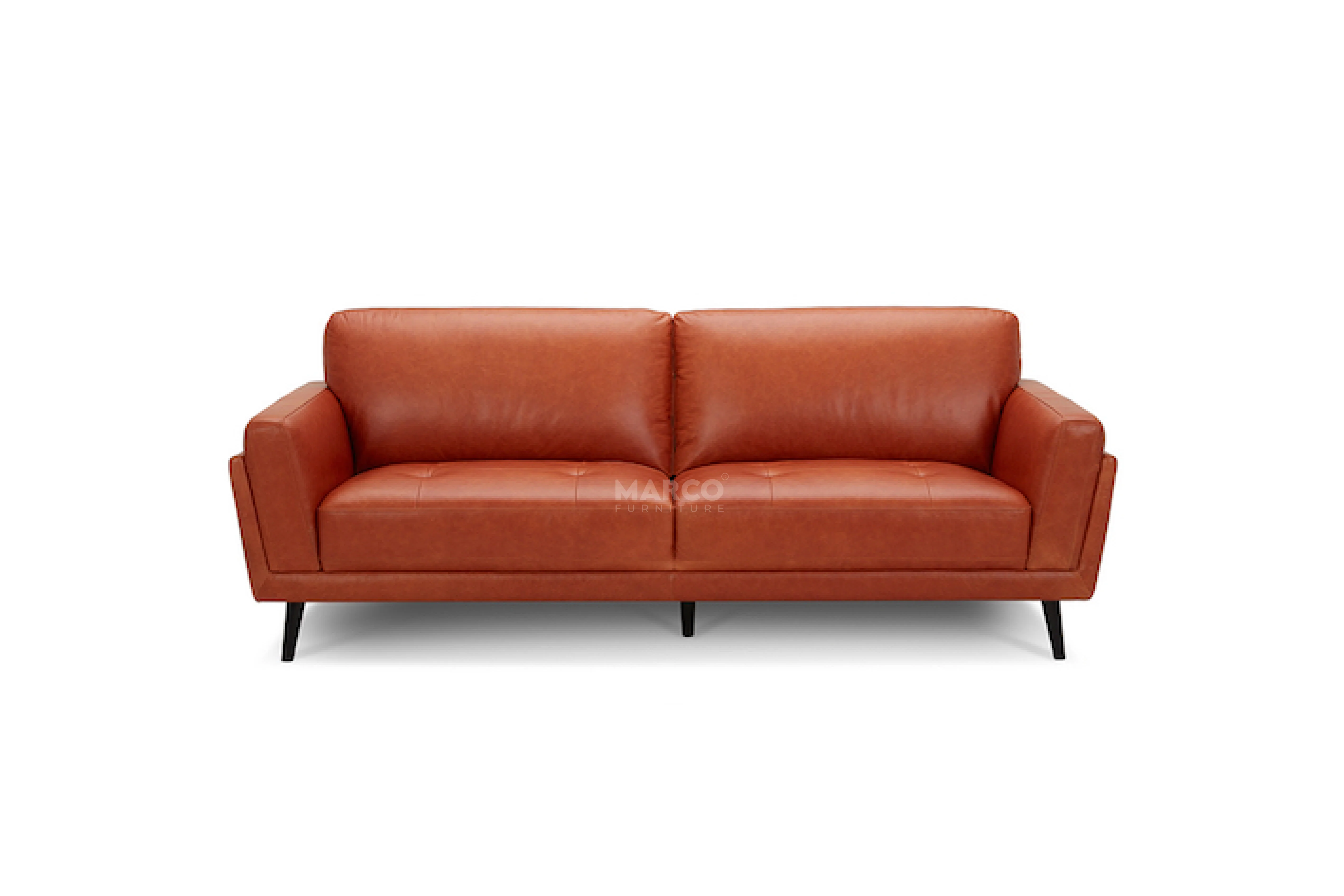 Valino Vintage Leather Lounge Sofa – Mid-Century Modern Lounge - Image 3