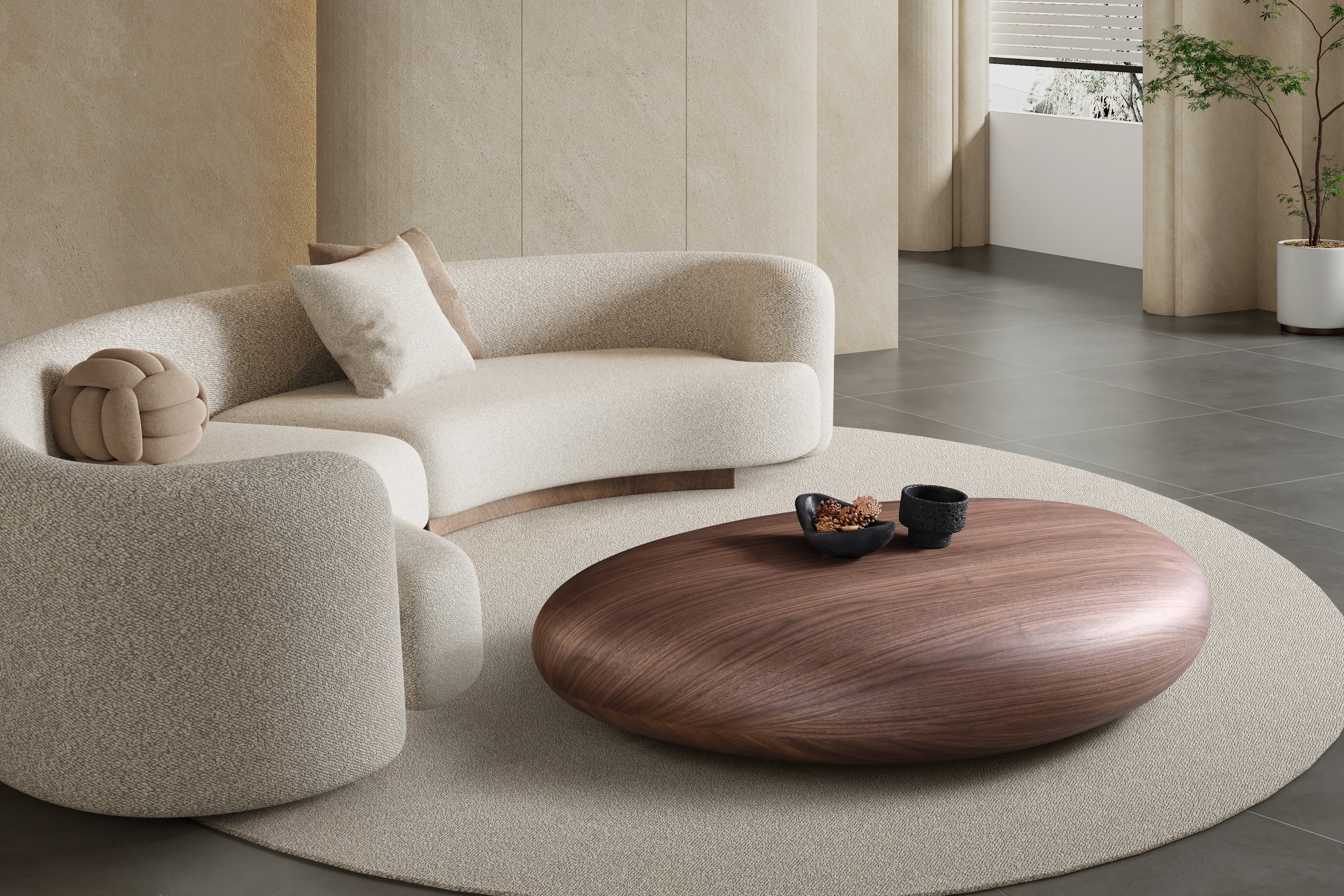 Venus Pebble Oval Coffee Table - Image 3