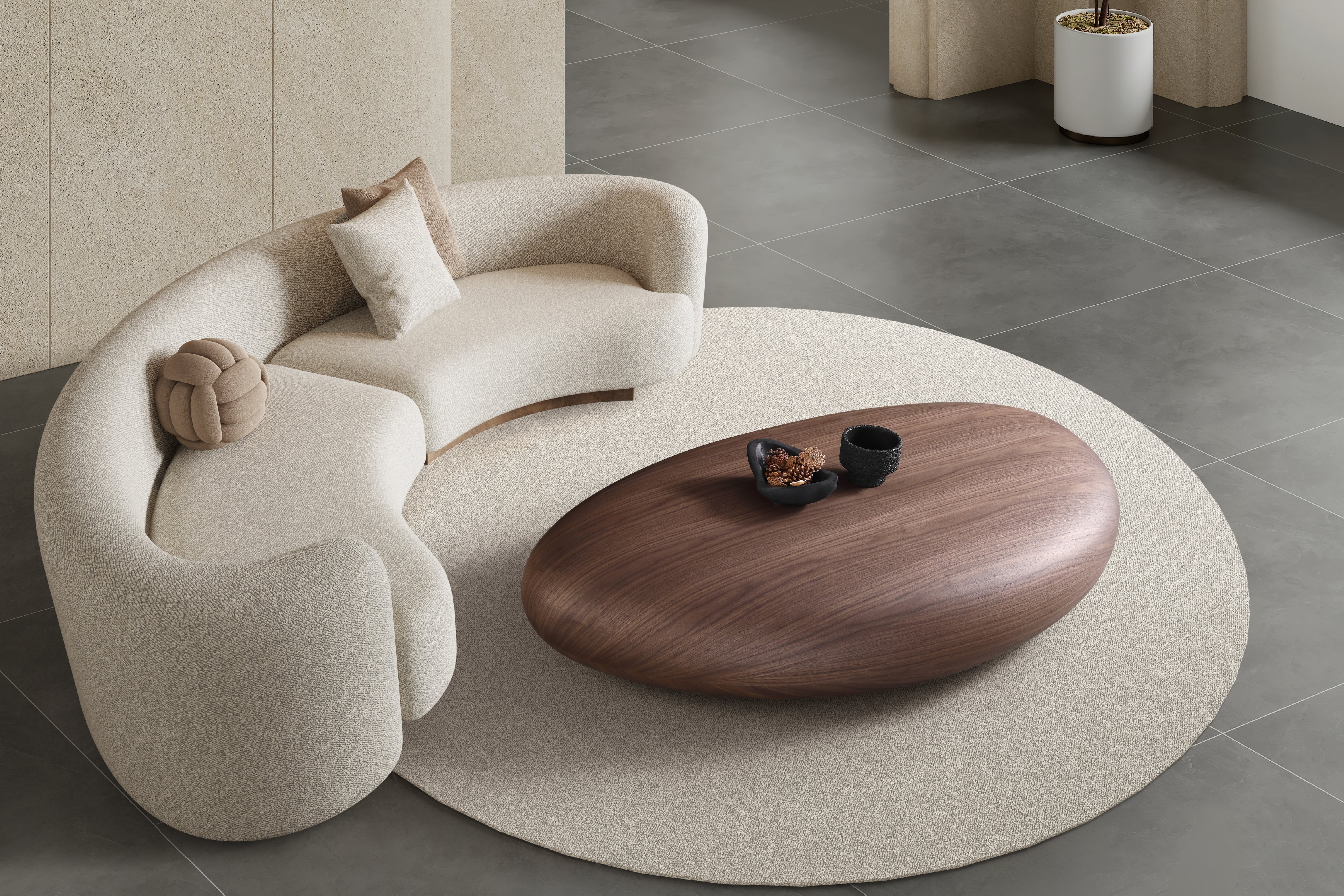 Venus Pebble Oval Coffee Table - Image 4