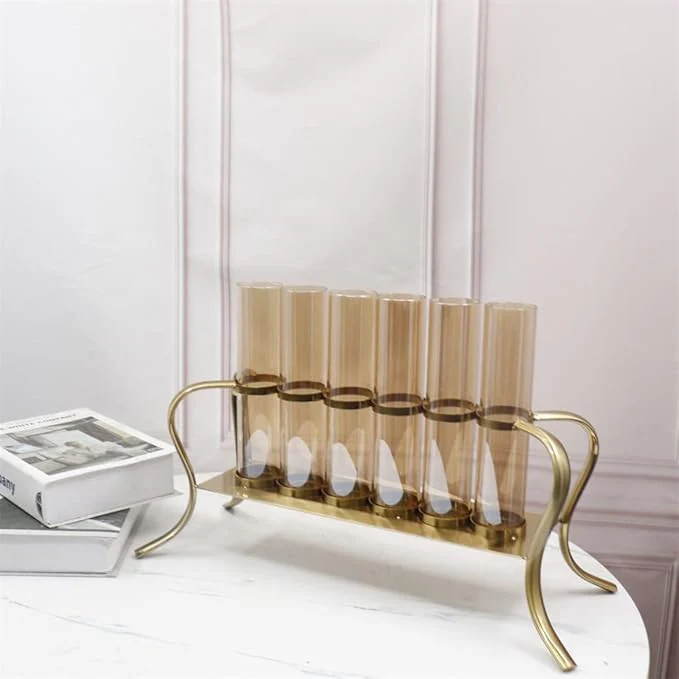 Gold Multi-Tube Candle Holder - Image 8