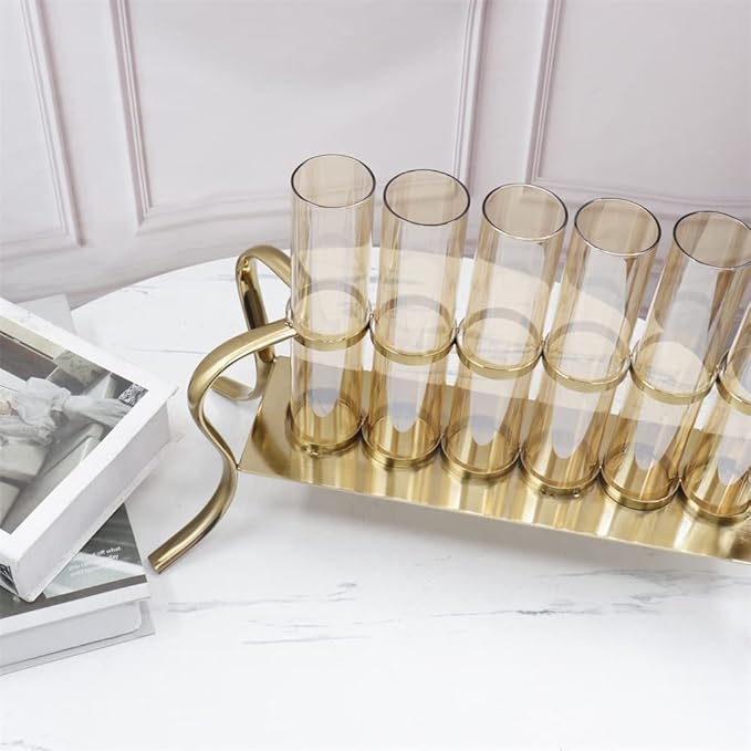 Gold Multi-Tube Candle Holder - Image 9