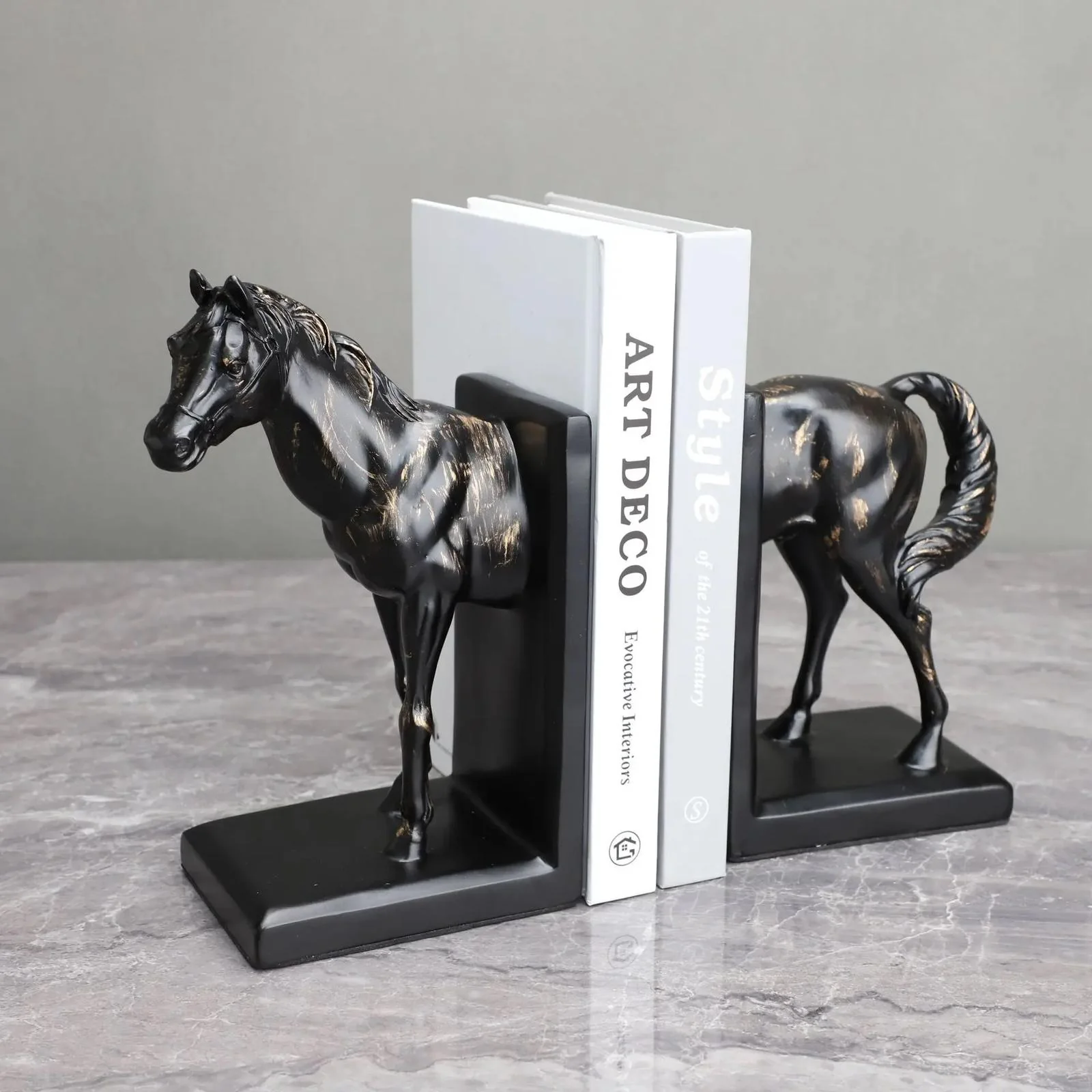 Vintage Horse Bookend Set