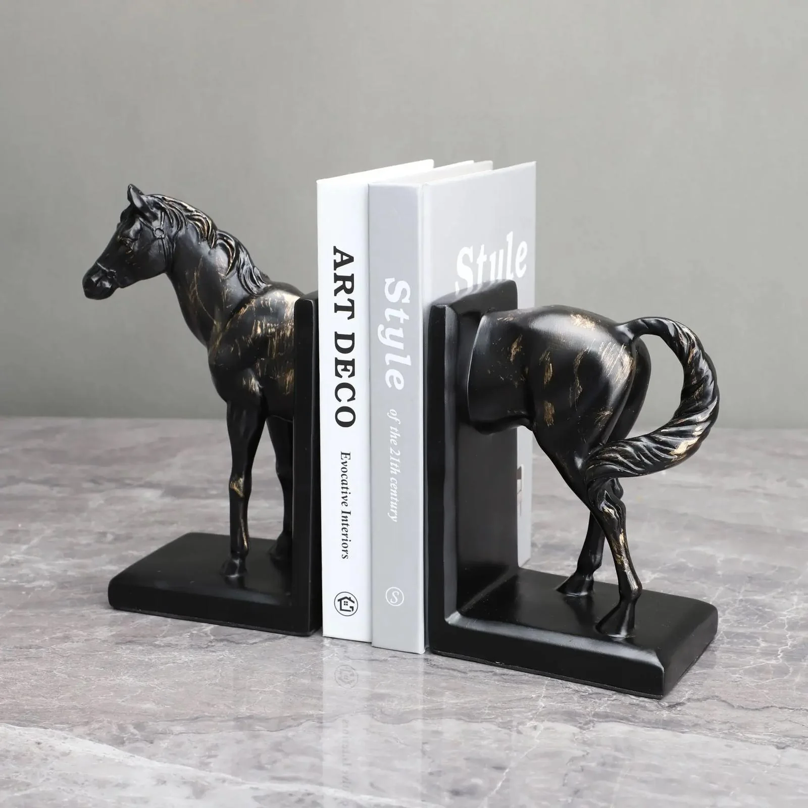 Vintage Horse Bookend Set - Image 3