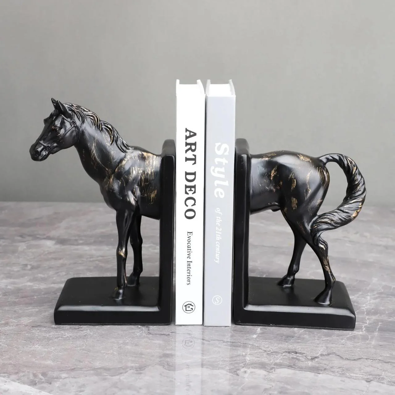 Vintage Horse Bookend Set - Image 4