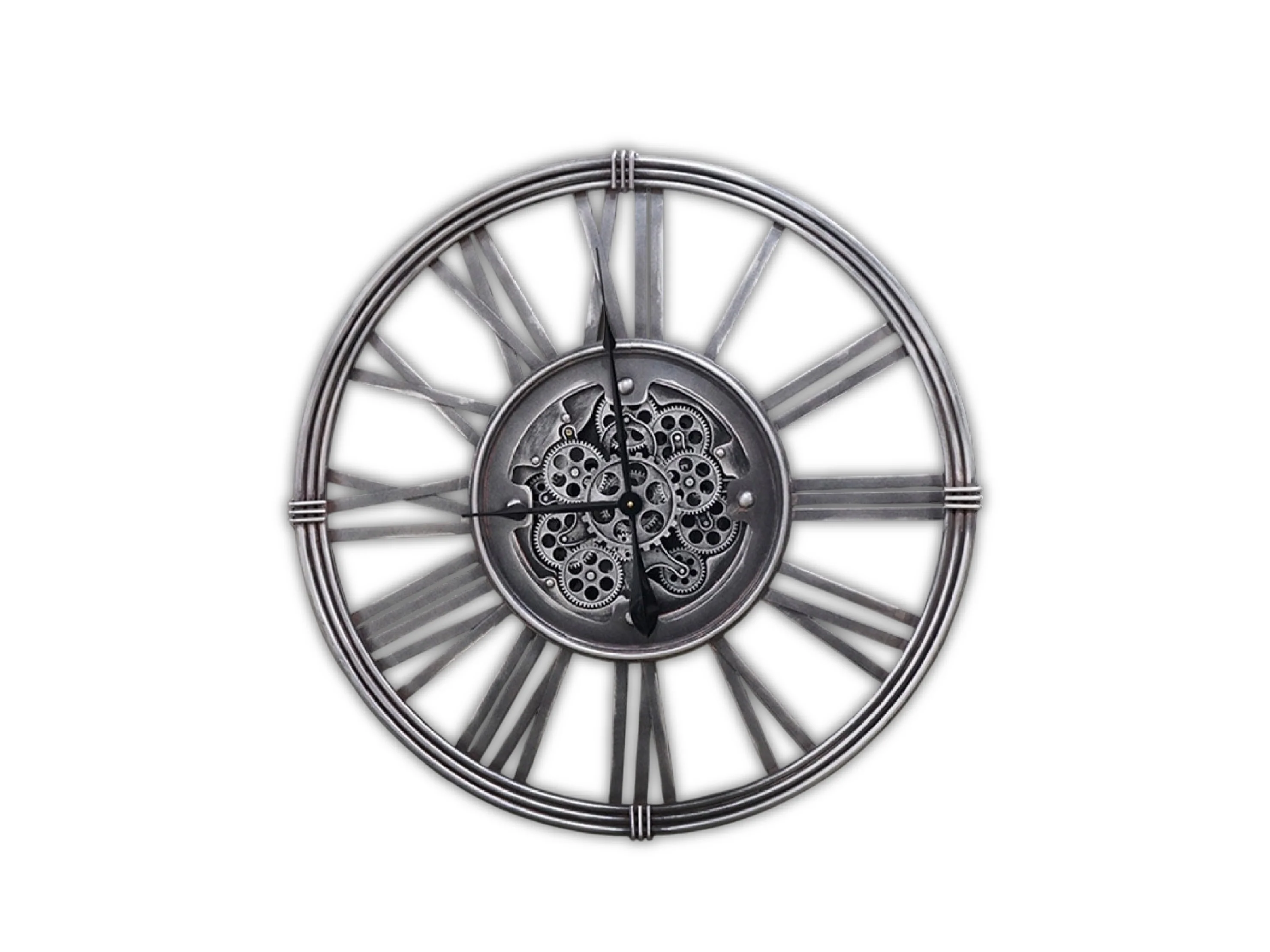 Orion Large Vintage Metal Wall Clock (80cm) - Image 2