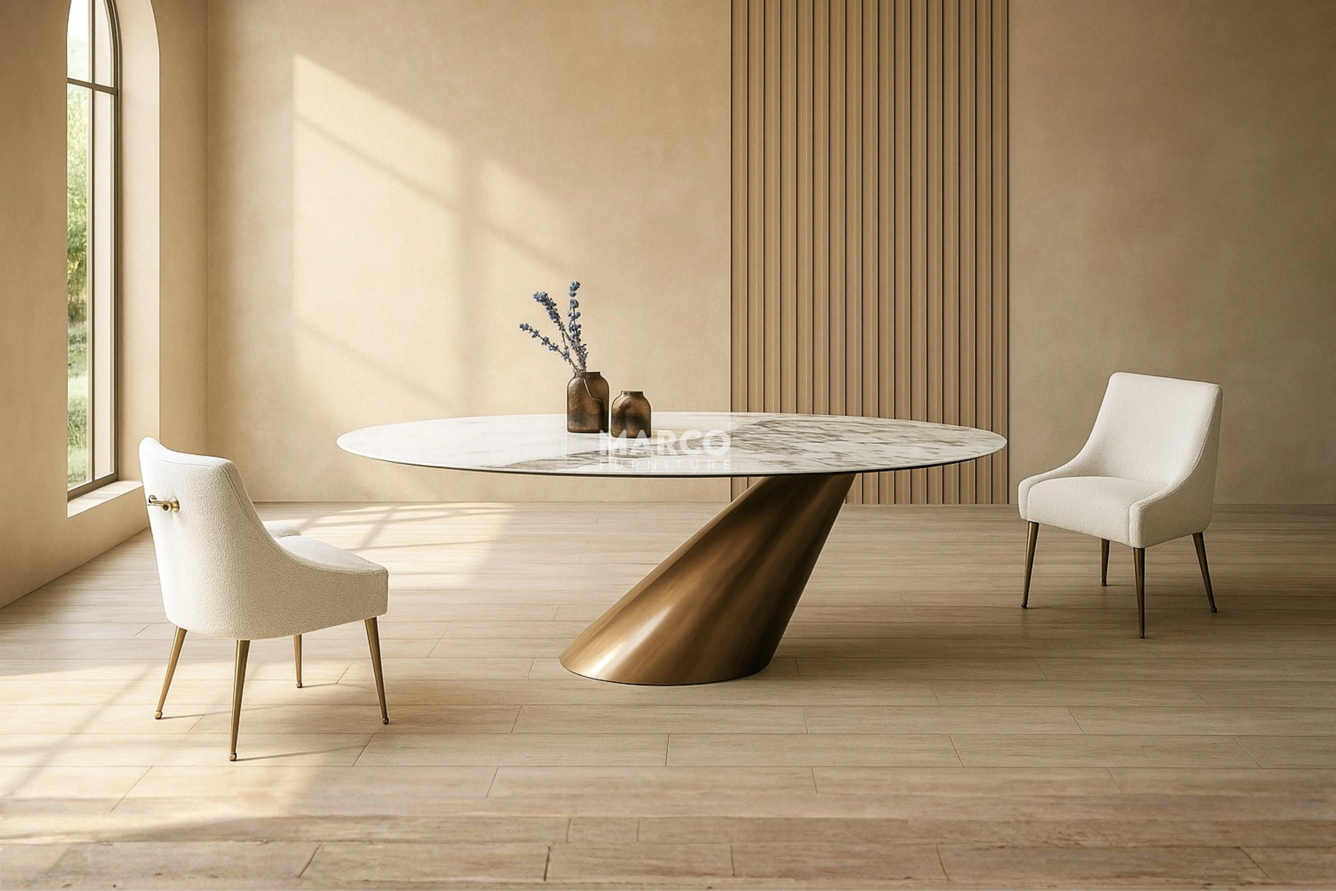 Vita Luno Sintered Stone Dining Table - Image 6