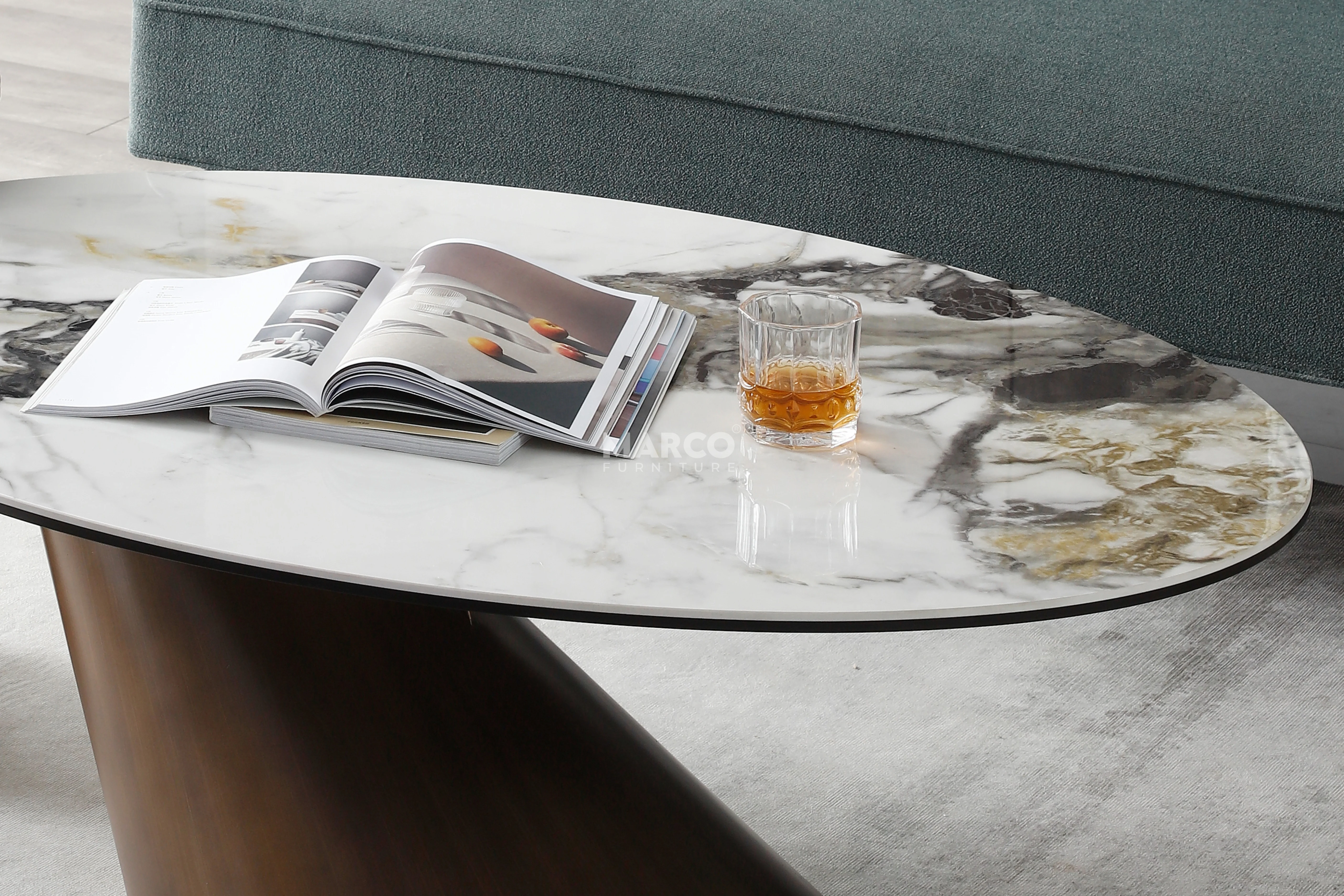 Vita Luno Sintered Stone Coffee Table - Image 4