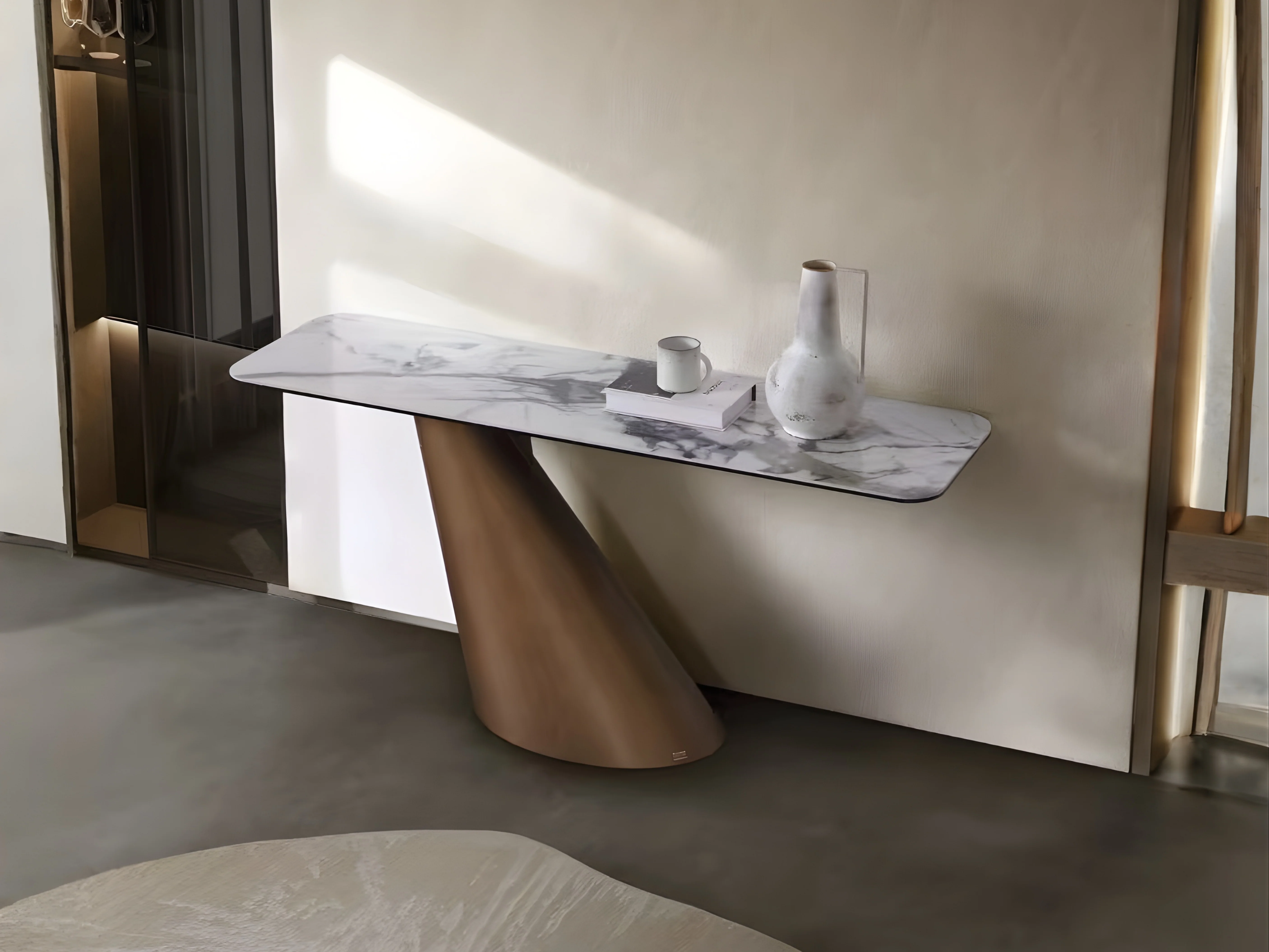 Vita Luno Sintered Stone Hallway Table - Image 4