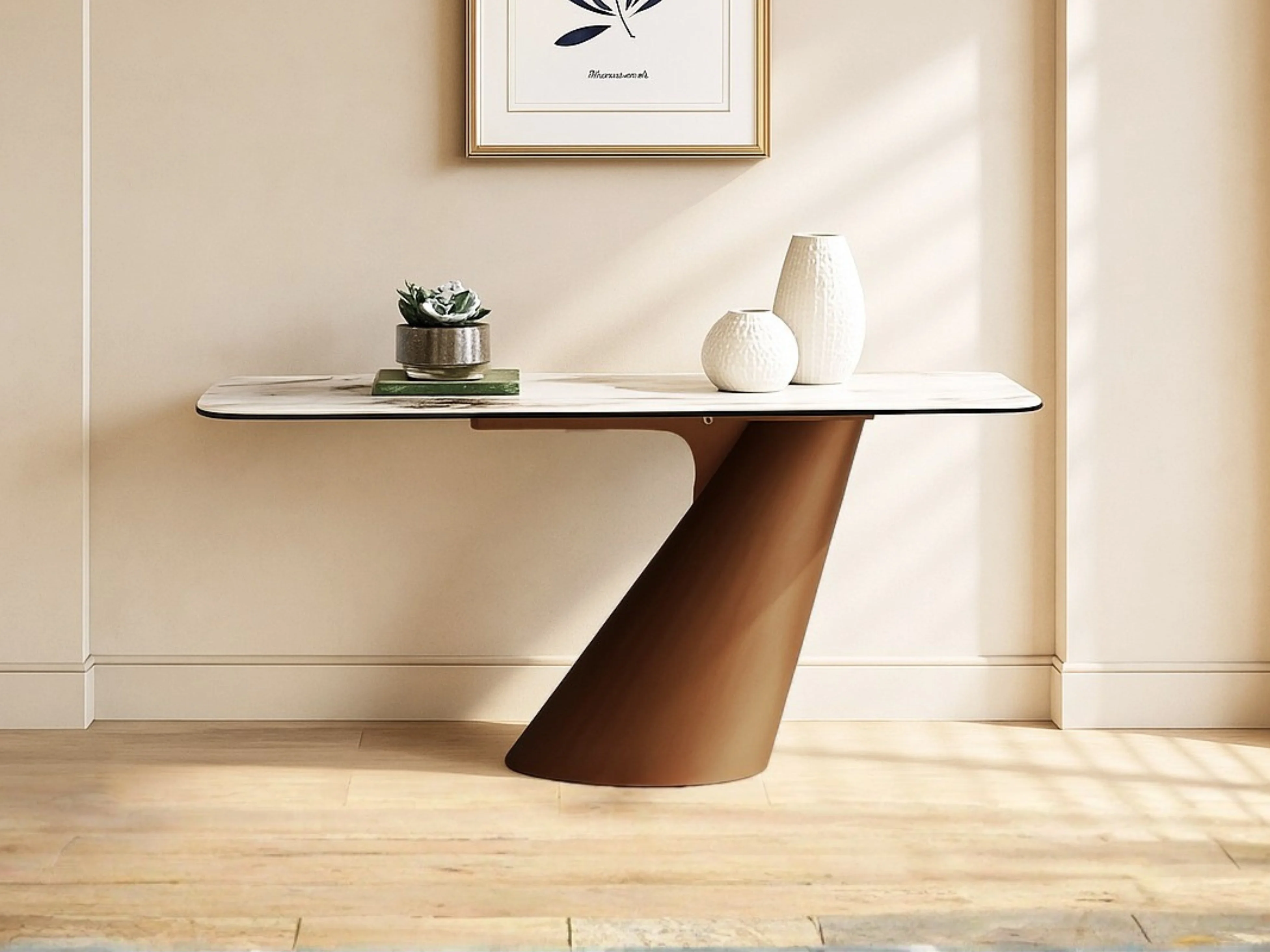 Vita Luno Sintered Stone Hallway Table - Image 5
