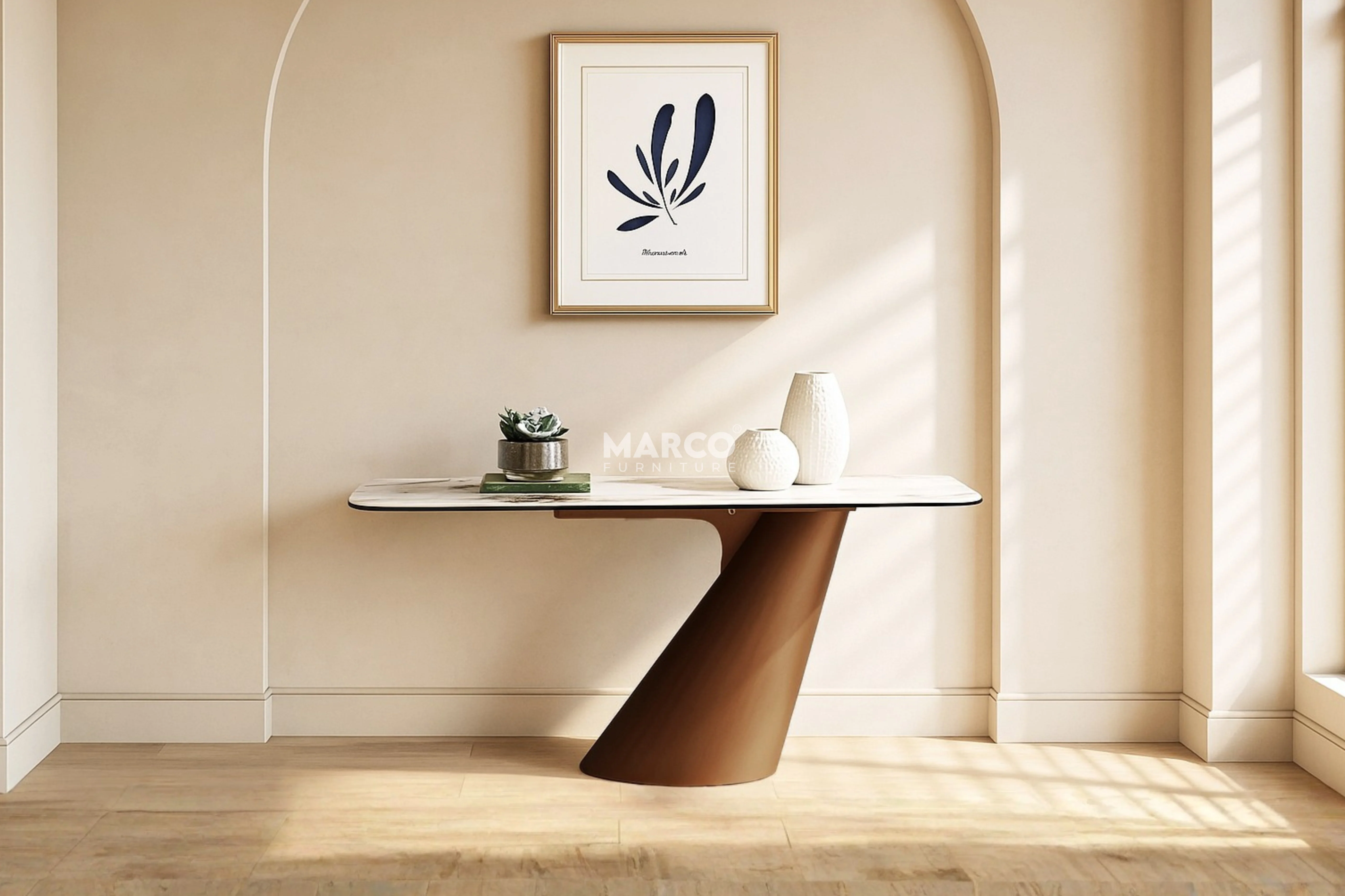 Vita Luno Sintered Stone Hallway Table - Image 7