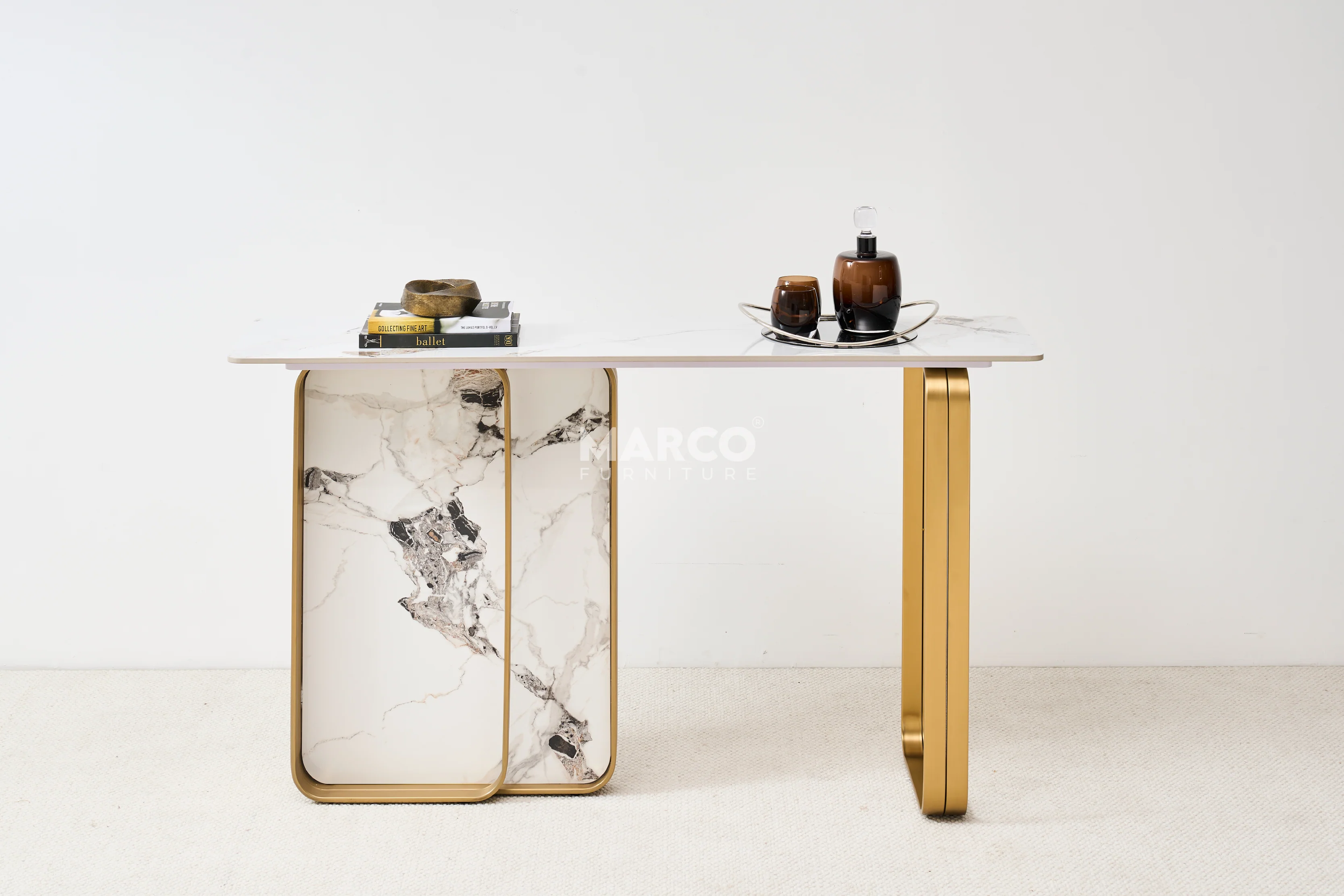 Vittoria Sintered Stone Console Table - Image 3