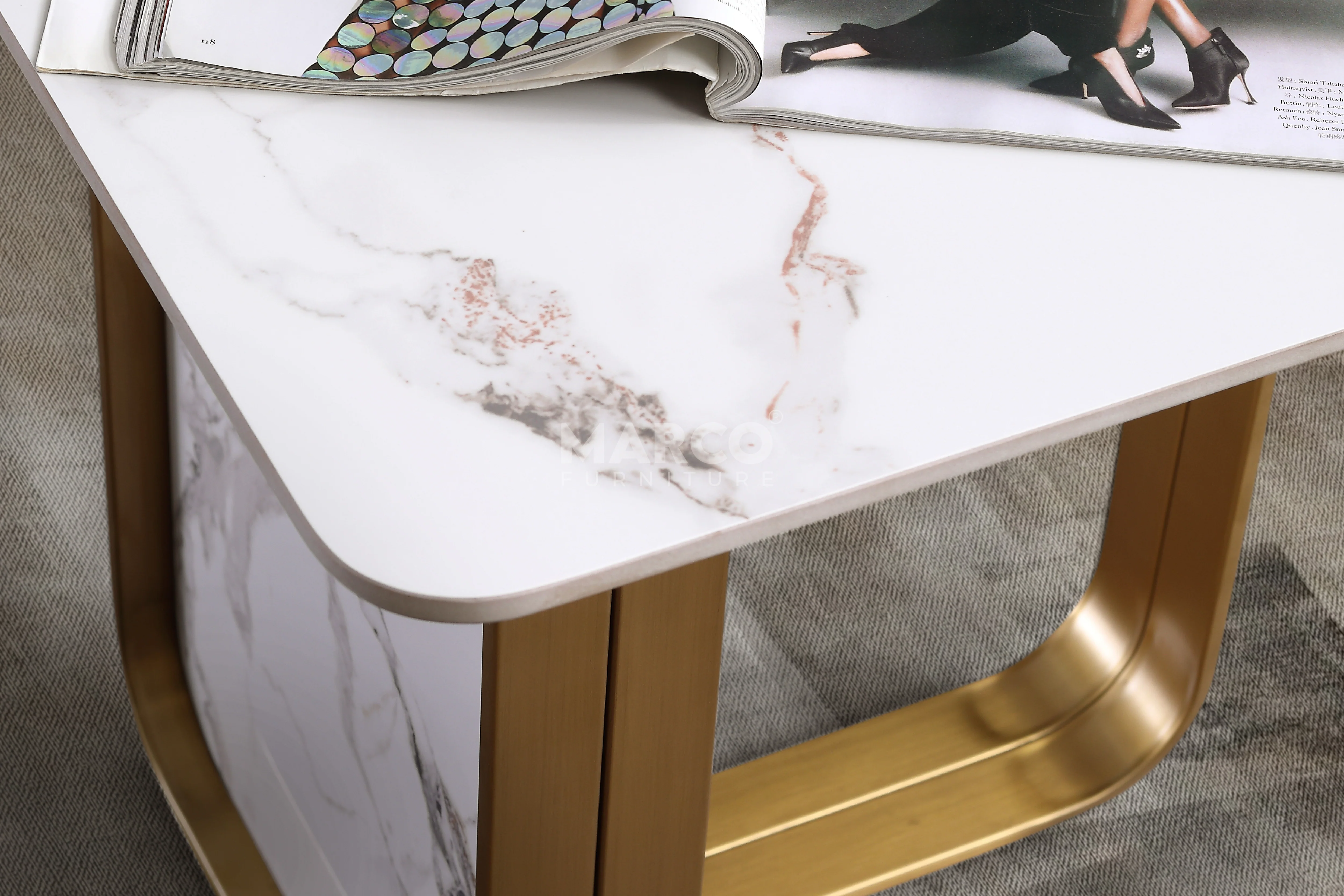 Vittoria Sintered Stone Side Table - Image 5