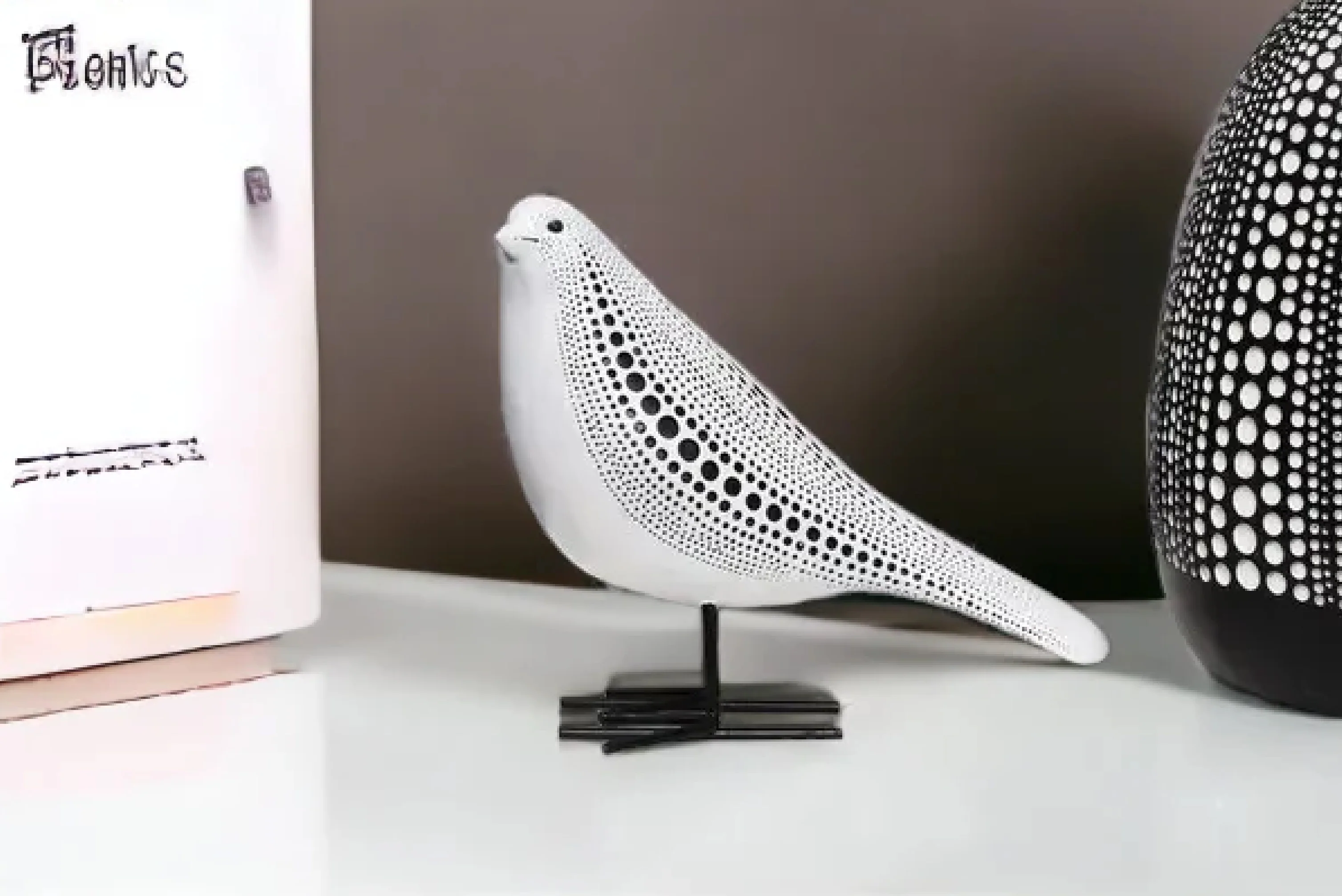 Poly Pigeon Bird Figurine (White)