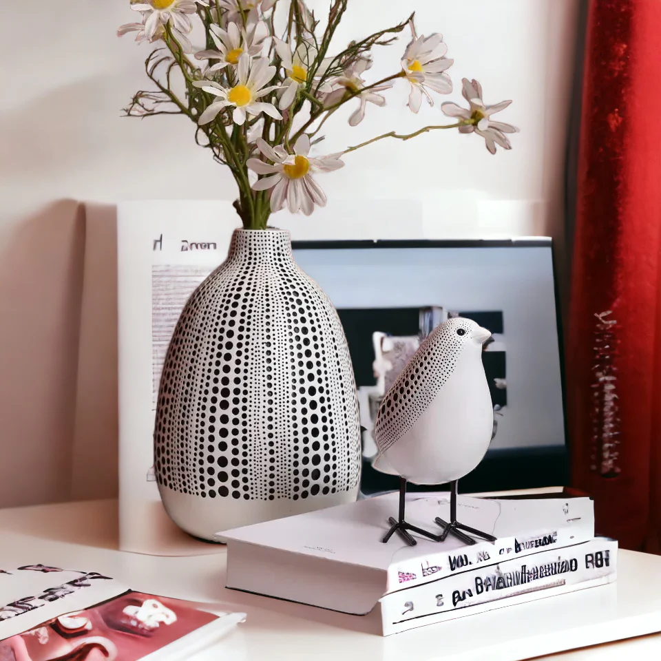 Poly Pigeon Bird Figurine (White) - Image 4