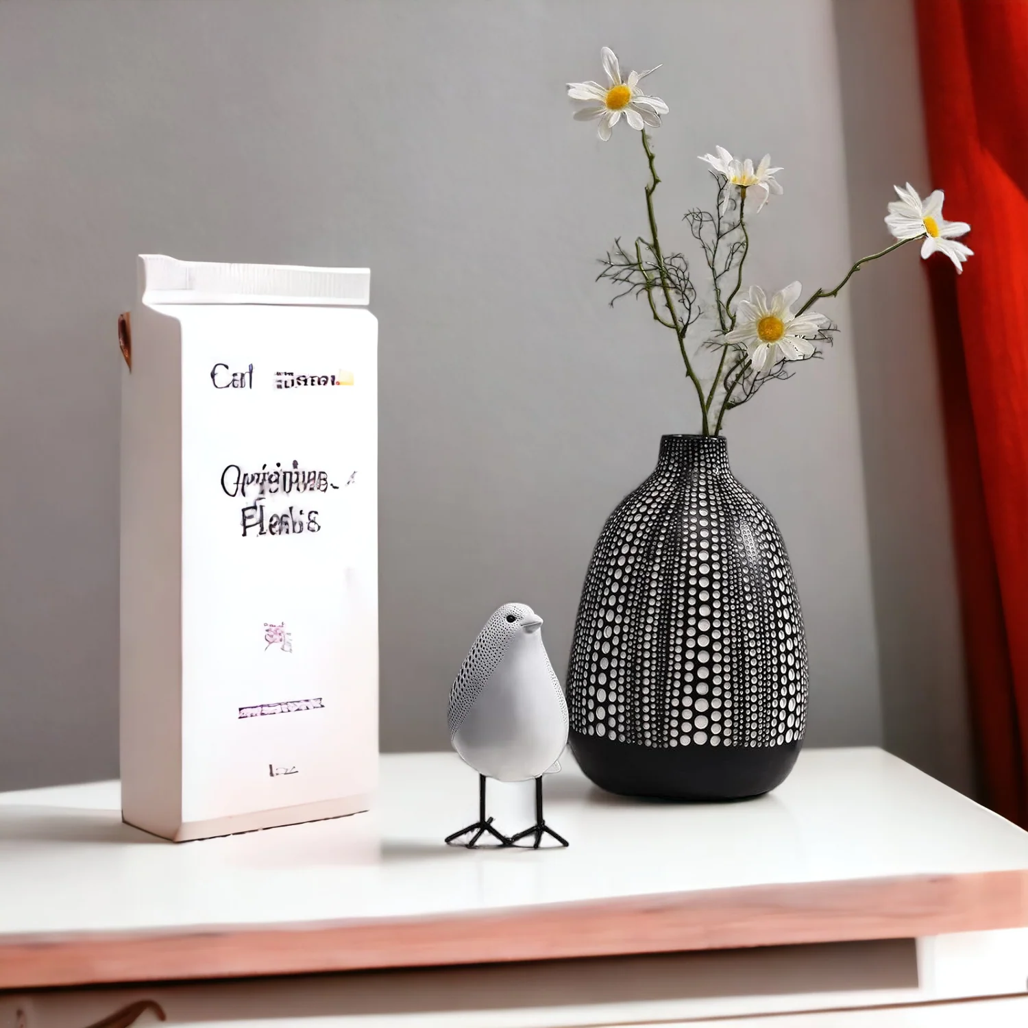 Poly Pigeon Bird Figurine (White) - Image 5