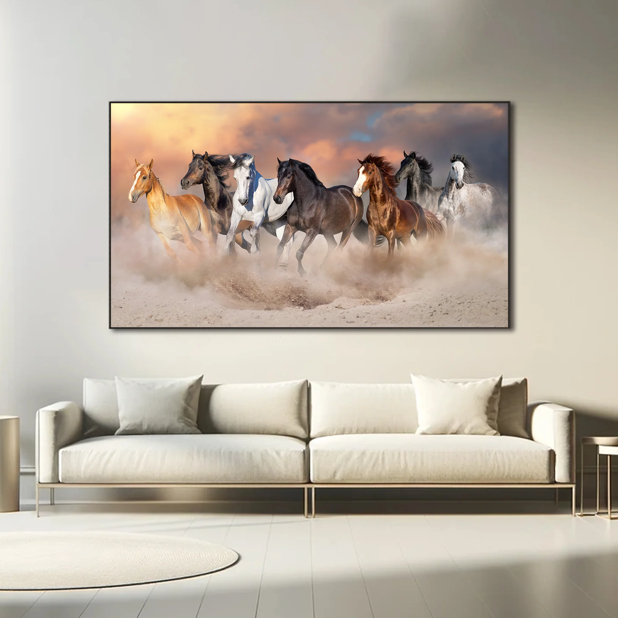 Wild Autumn Gallop Artwork L210x W110 CM - Image 2