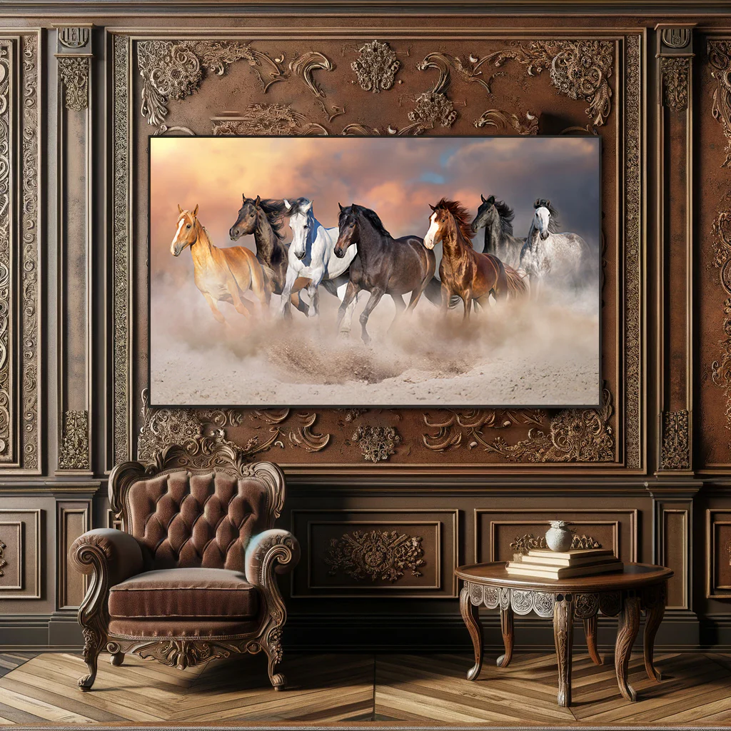 Wild Autumn Gallop Artwork L210x W110 CM - Image 3