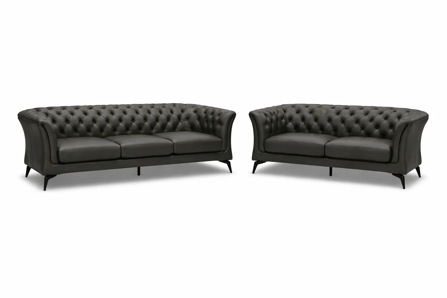 Winston Chesterfield Leather Sofa - Premium Leather Lounge - Image 4