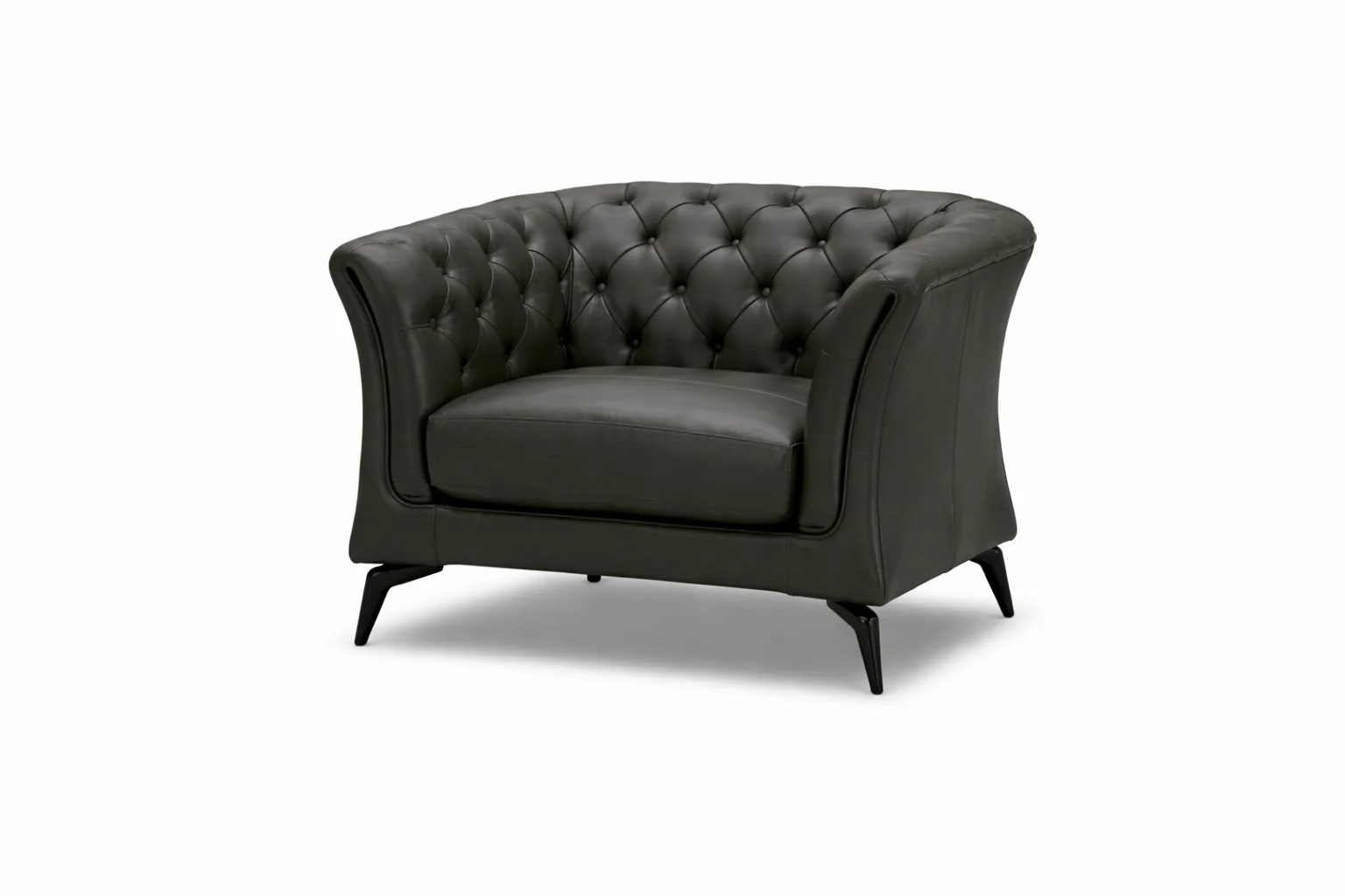 Winston Chesterfield Leather Sofa - Premium Leather Lounge - Image 5